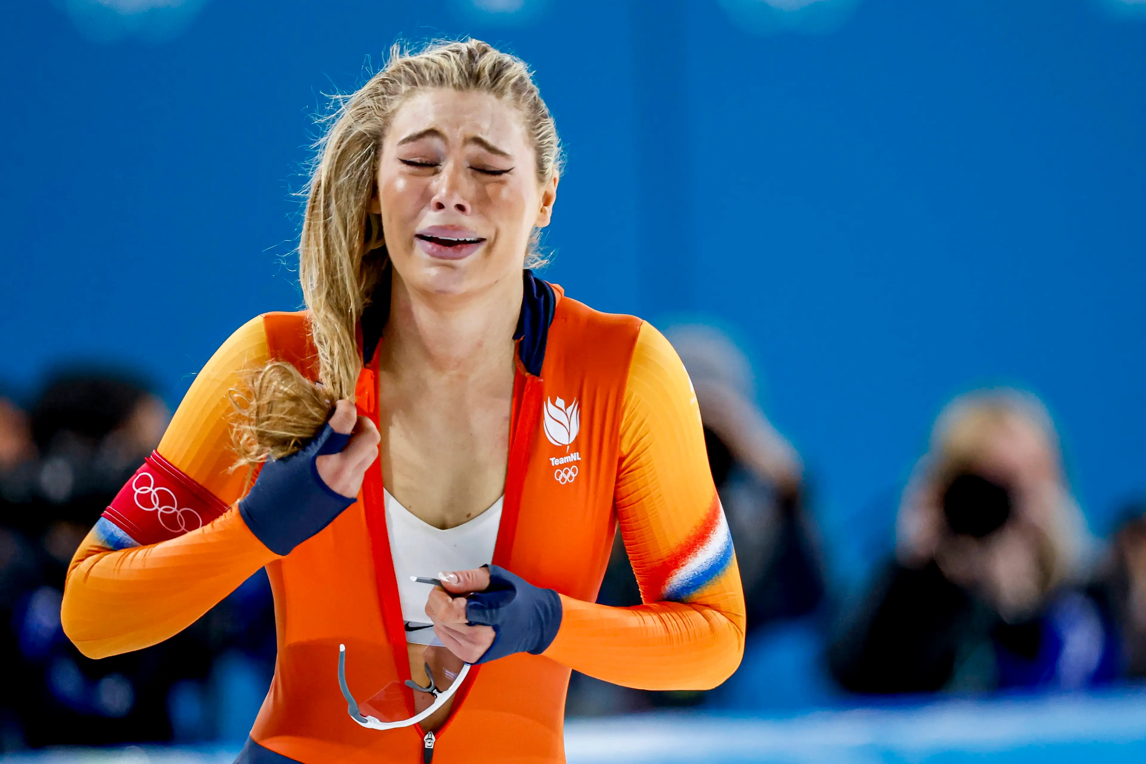 Leerdman finally won Olympic gold after a silver medal in 2022. Image: Getty