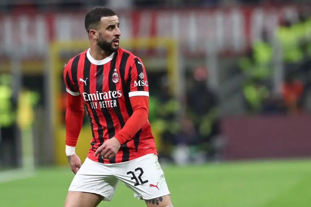 Kyle Walker in action for AC Milan (Credit:Getty)