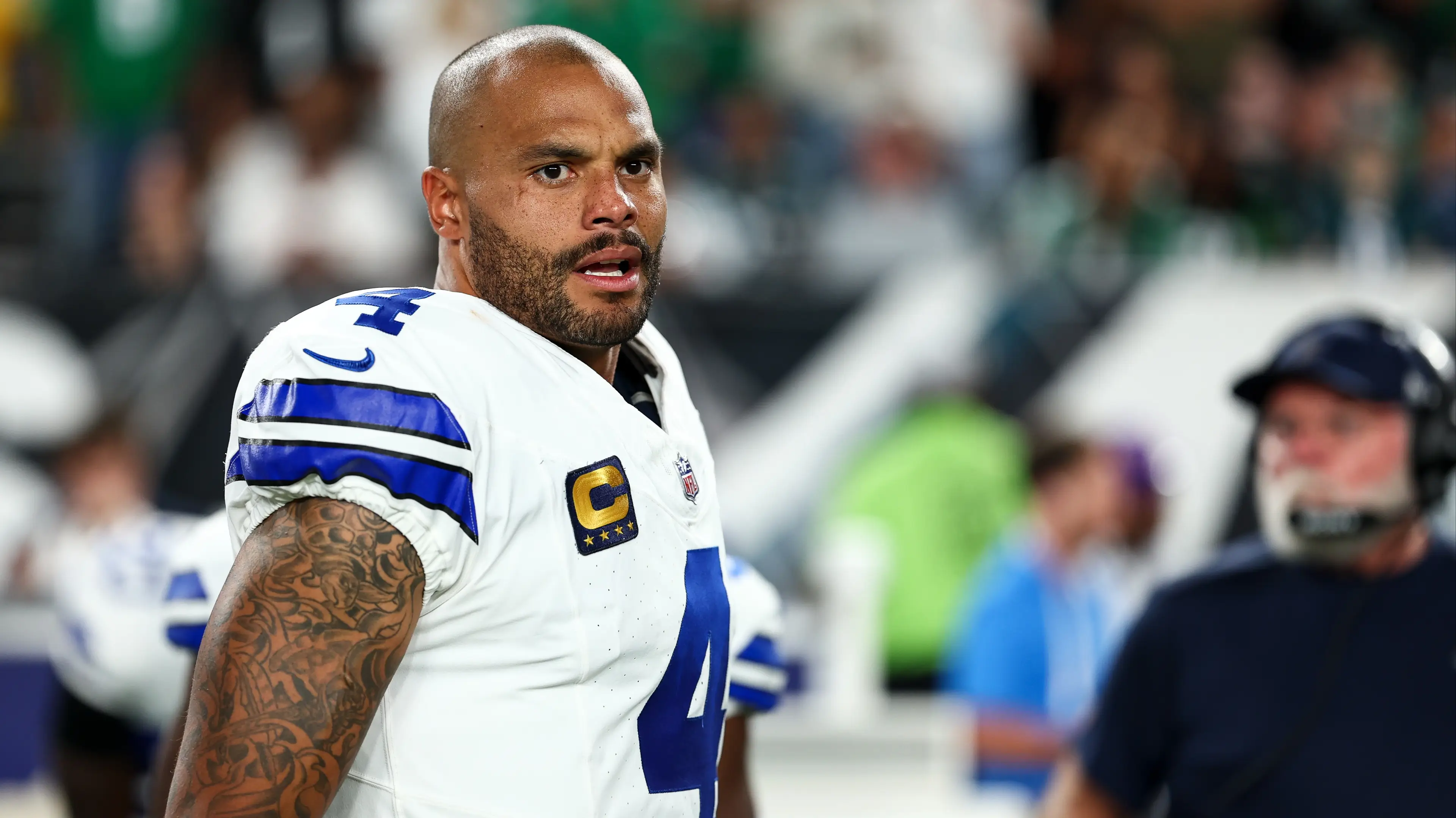 Dak Prescott Addresses Claim he Spat on Jalen Carter as Footage Emerges
