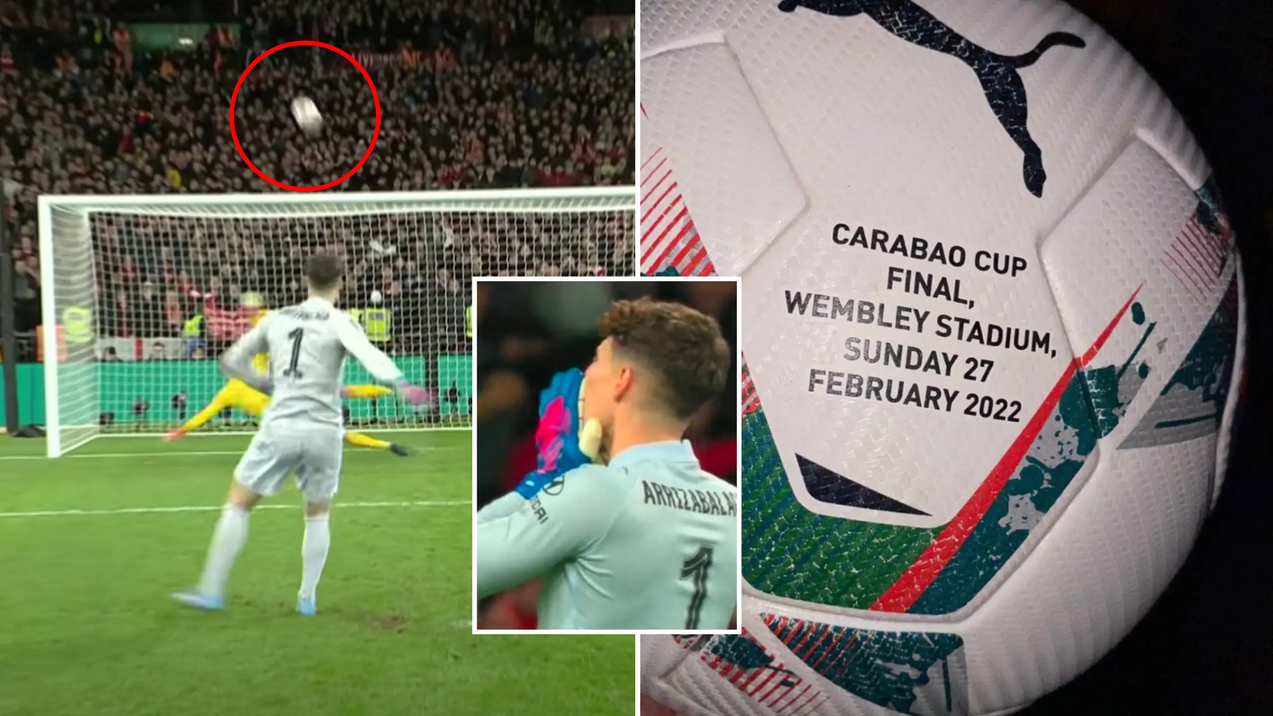 A Liverpool Fan Caught Kepa Arrizabalaga's Penalty And Took The Ball Home