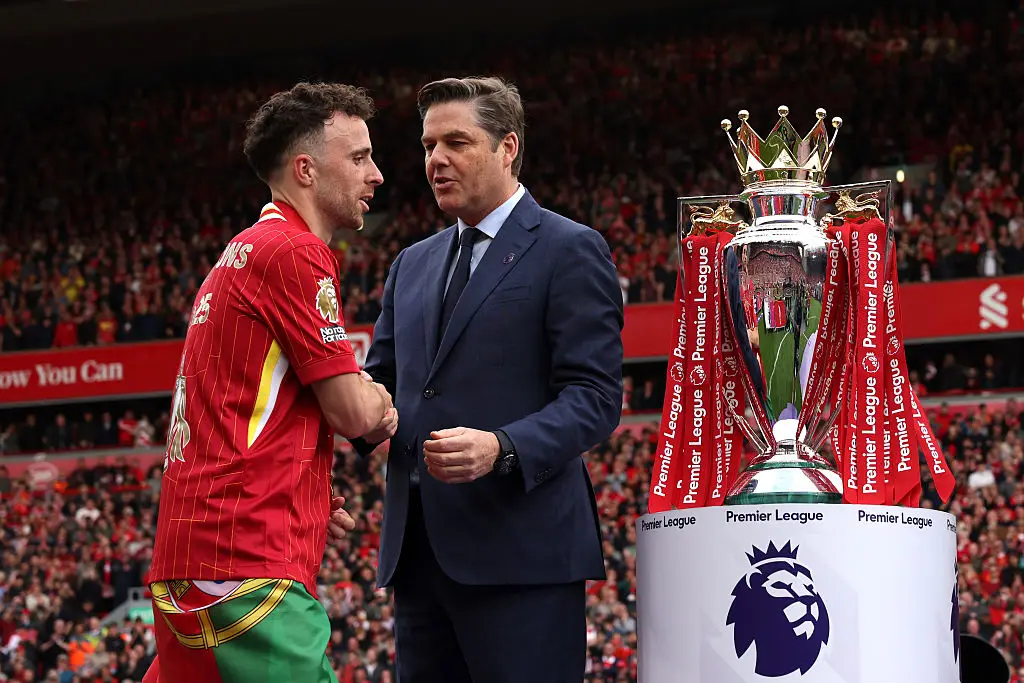 The Premier League's CEO, Richard Masters, was at Anfield on Sunday (Credit:Getty)