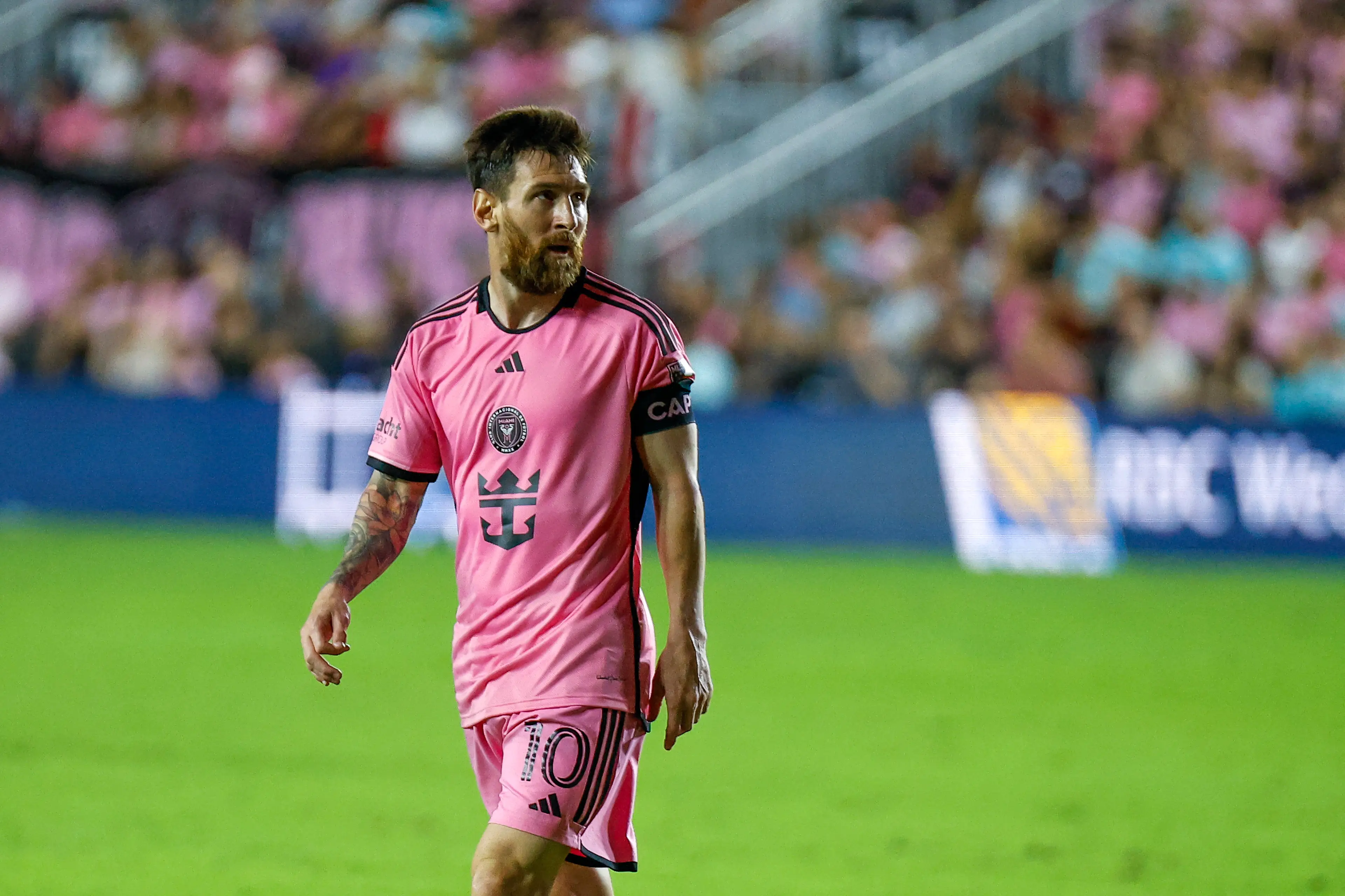 Lionel Messi was 'let down' by three of his Inter Miami teammates, according to fans. Image: Getty 