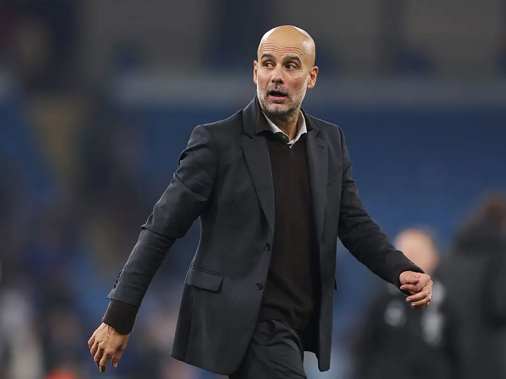 Man City head coach Pep Guardiola (Credit:Getty)
