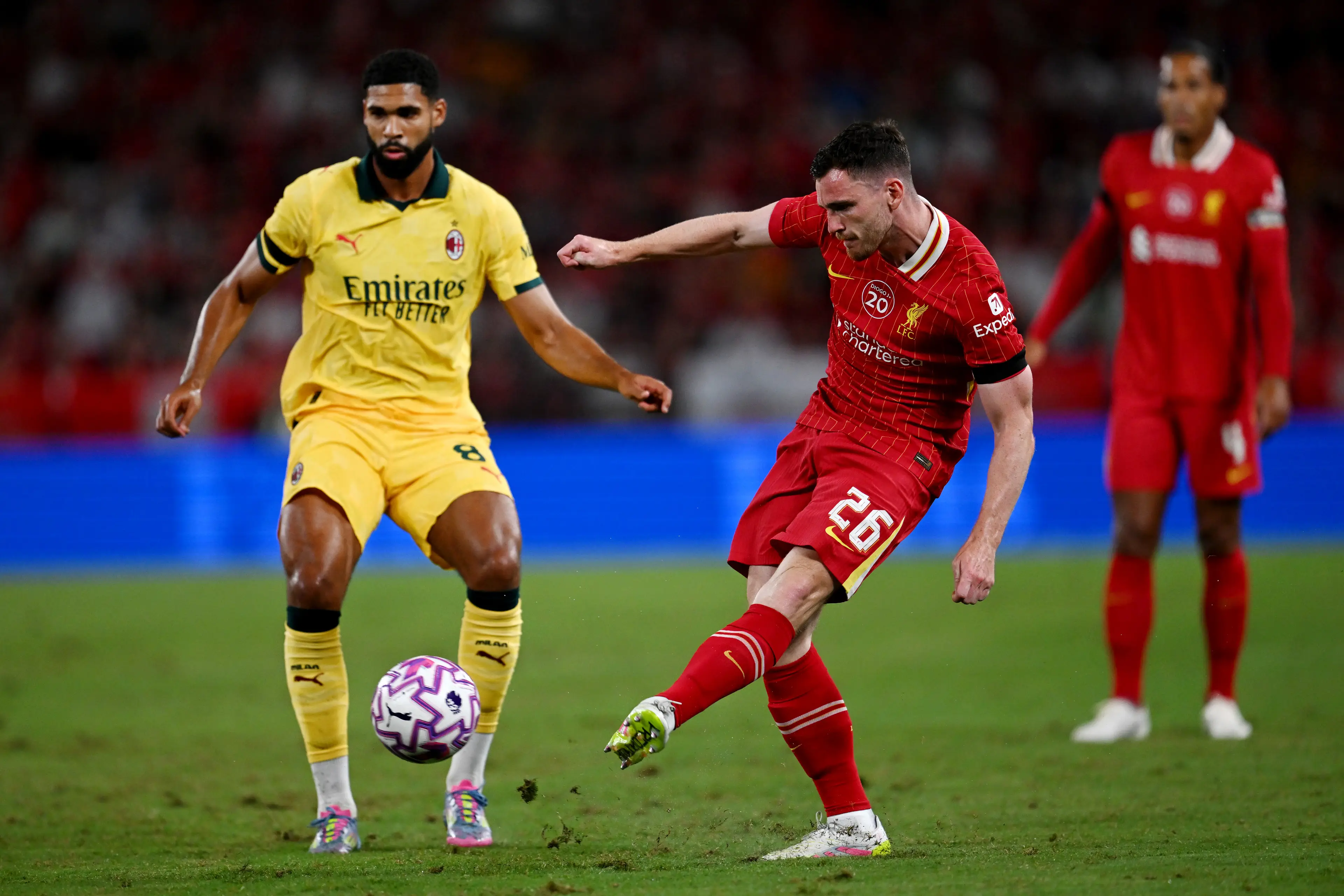 Andrew Robertson in action for Liverpool (Image: Liverpool FC / Contributor via Getty)
