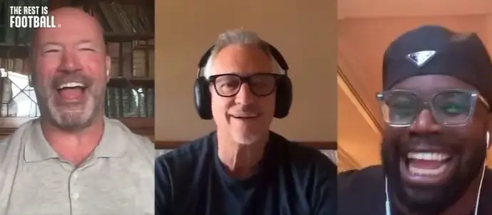 Richards left Shearer and Lineker in hysterics / Image via X