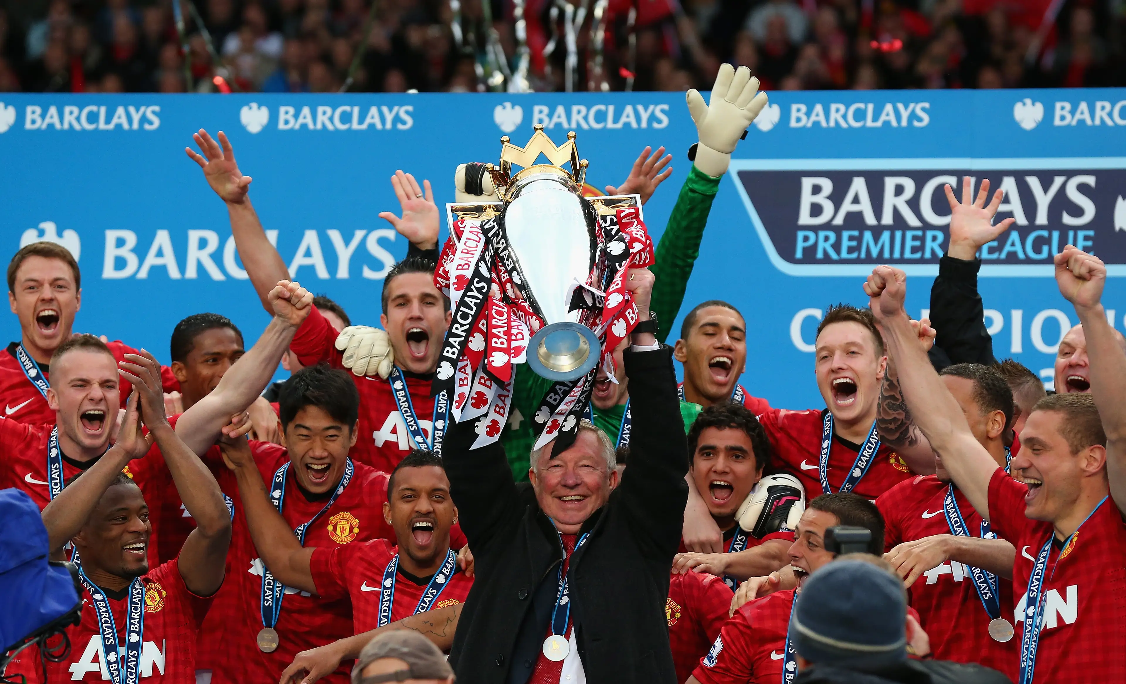 Sir Alex Ferguson won 13 Premier League titles during his 26-year reign. Image credit: Getty