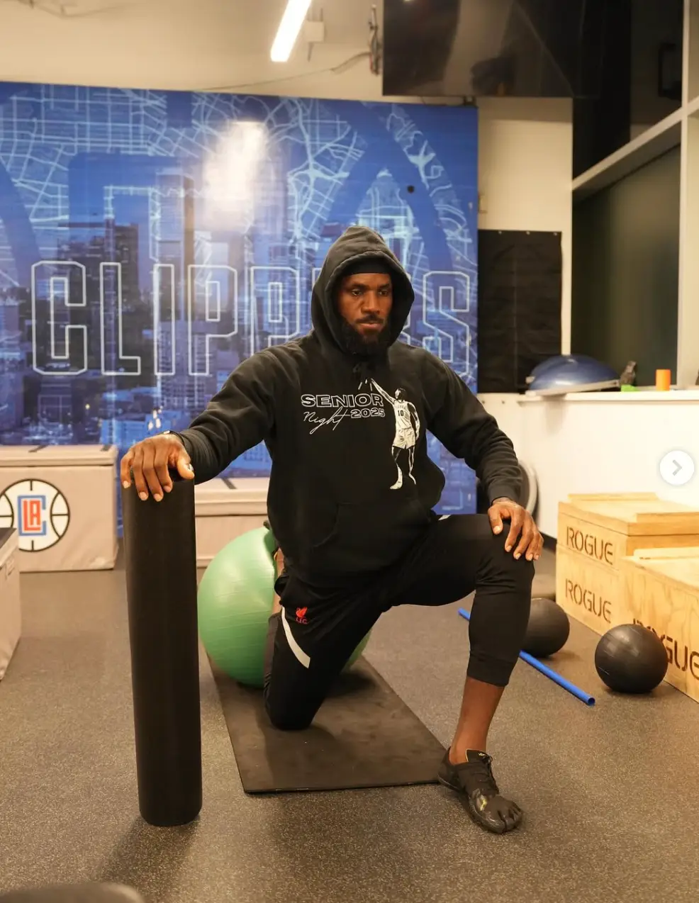 LeBron got tongues wagging when he posted this one. Image credit: Getty