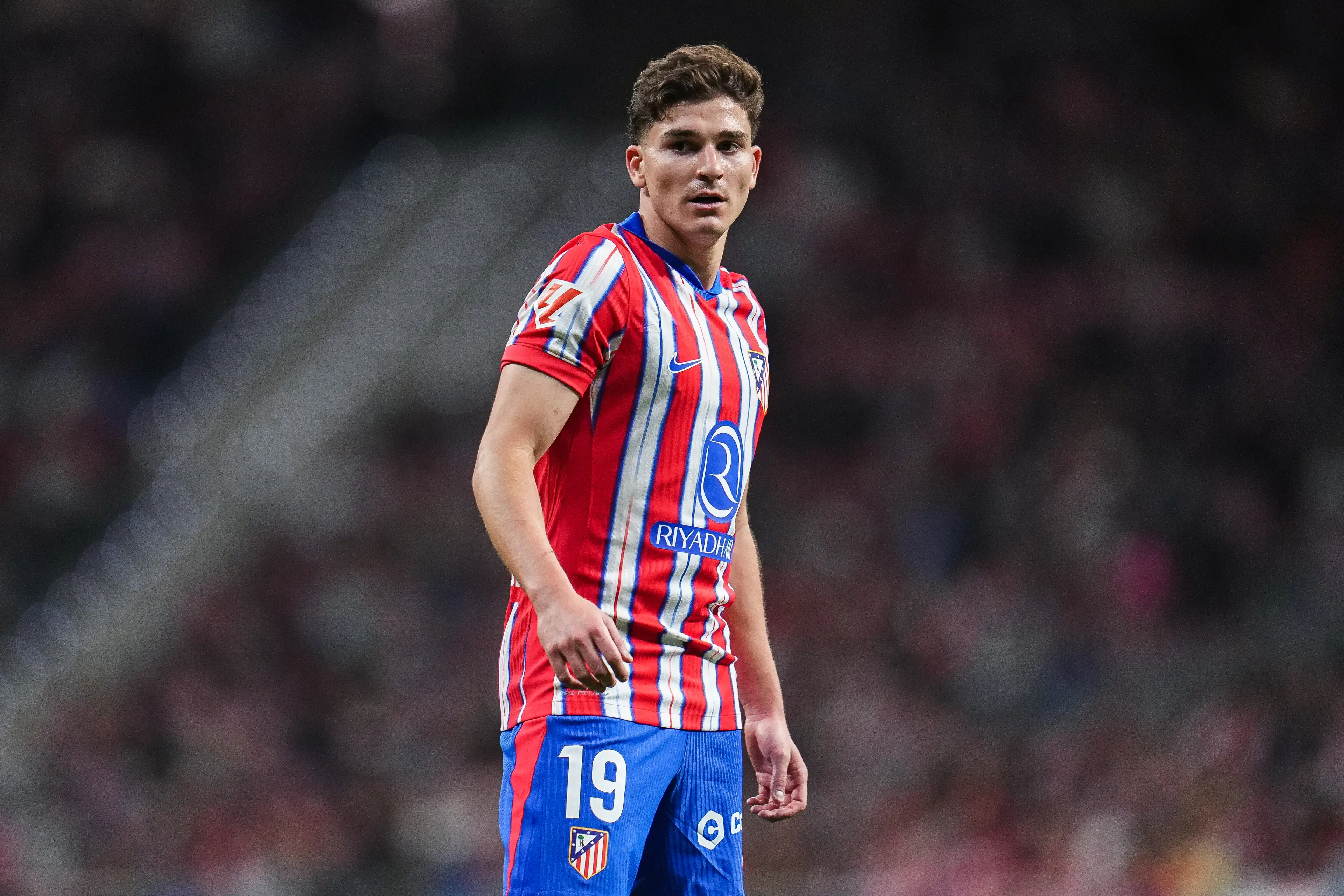 Julian Alvarez has impressed since joining Atletico Madrid. Image: Getty