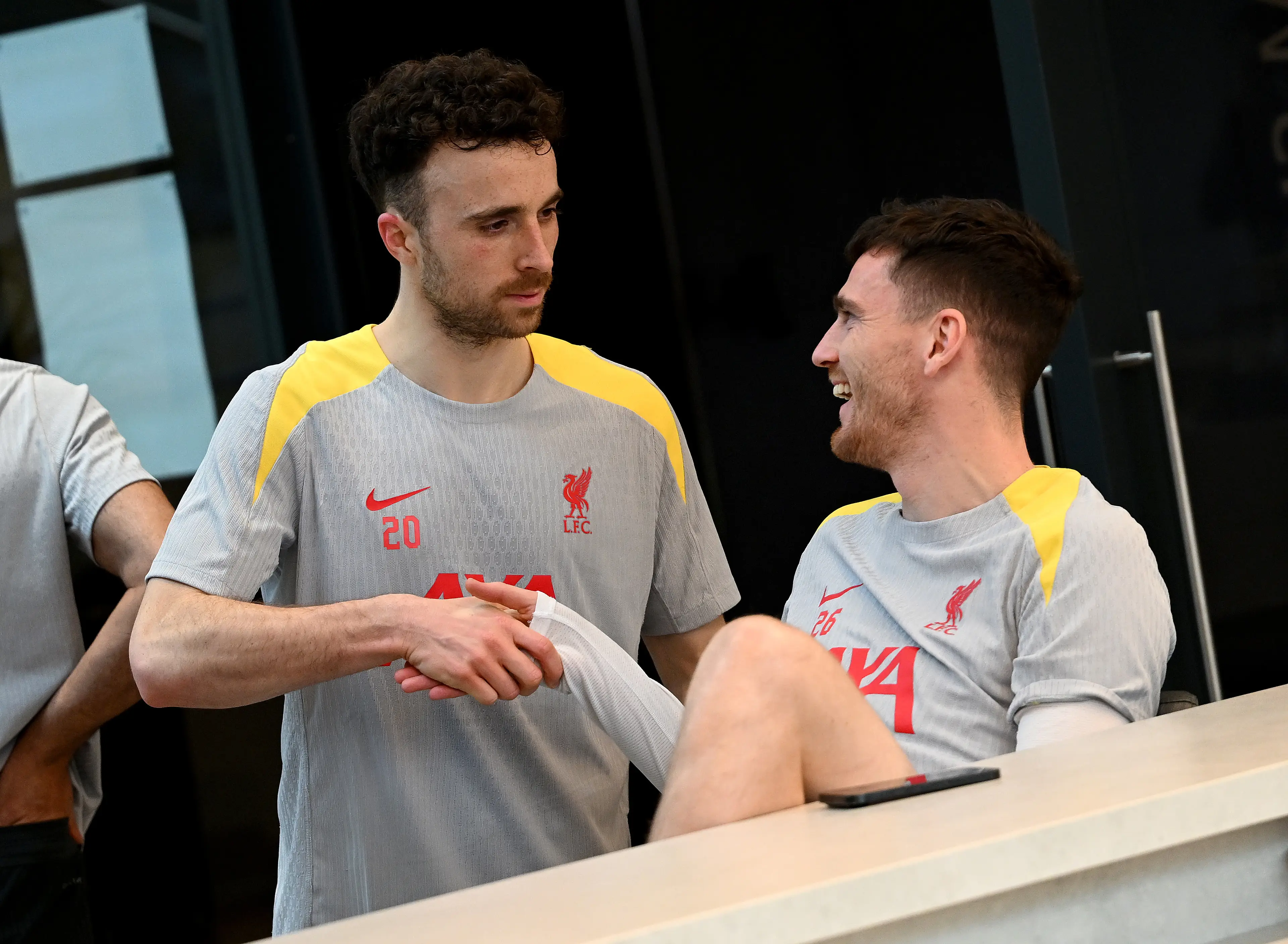 Andy Robertson called Diogo Jota his "buddy" and said he "loved him". Image: Getty