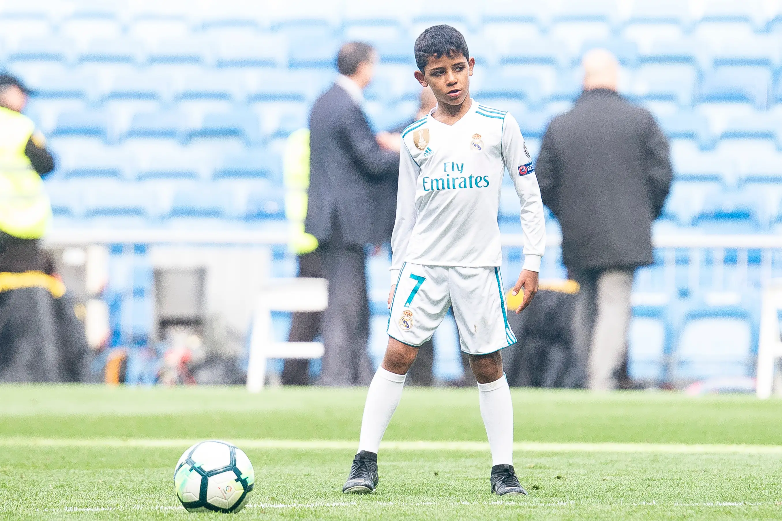 Ronaldo Jr in a Real Madrid shirt. (Image