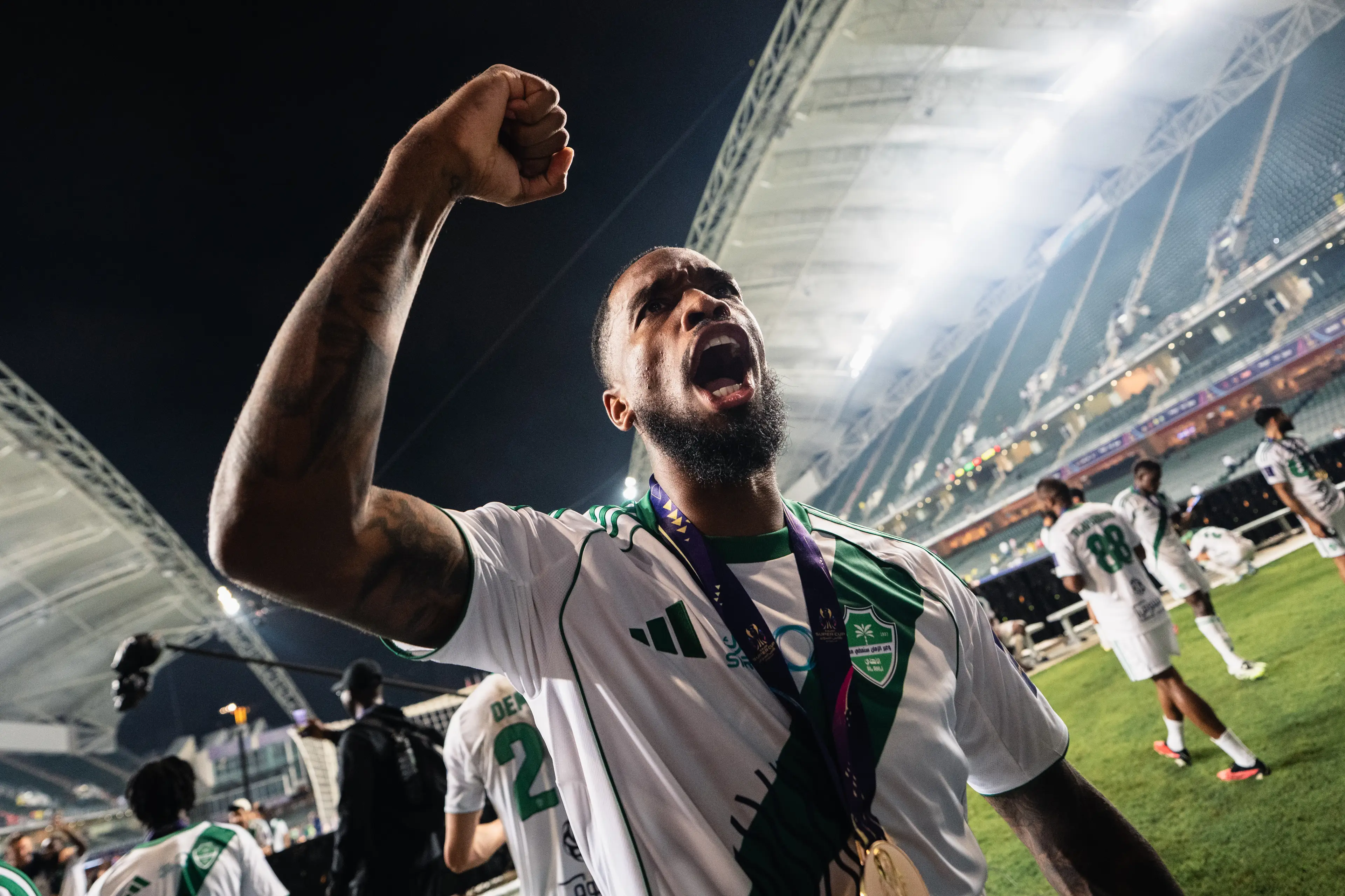 Toney has scored 39 goals for Al Ahli. Image: Getty