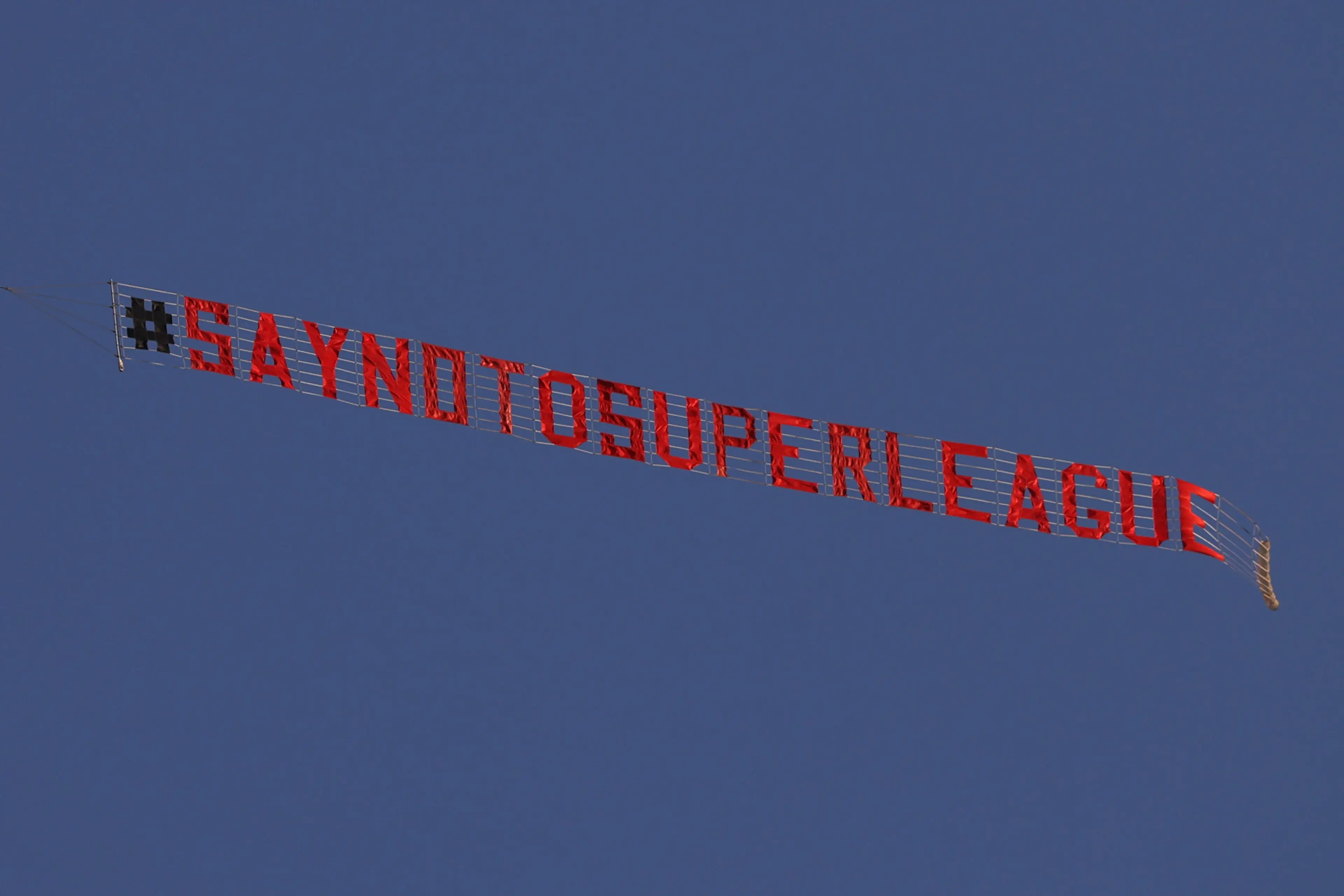 The European Super League was met with huge backlash. Image: Getty