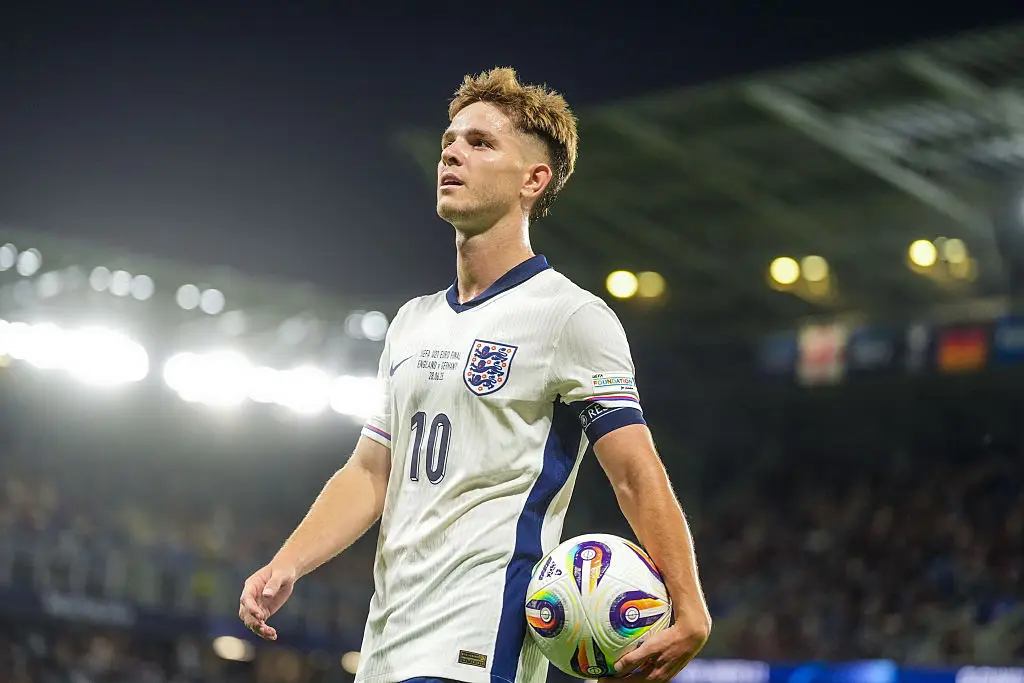 James McAtee for England U21s (credit: getty)