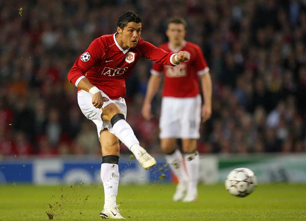 Cristiano Ronaldo pictured in action for Man Utd in 2007 (Image: Getty)