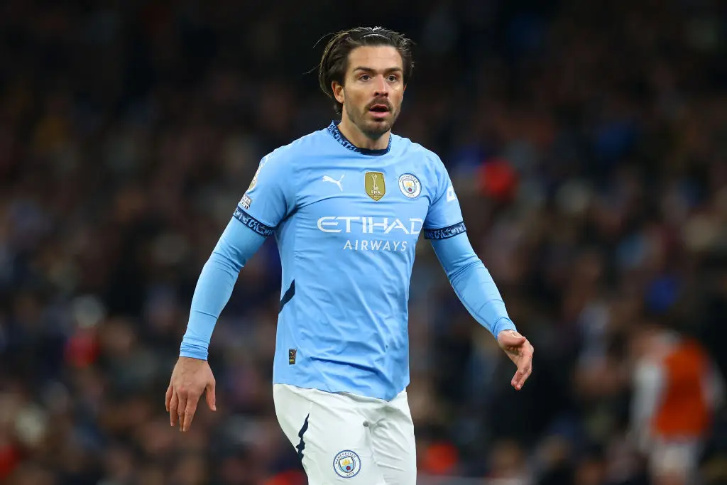 Jack Grealish is yet to score a goal in 19 appearances for Manchester City this season. (Image: Getty)