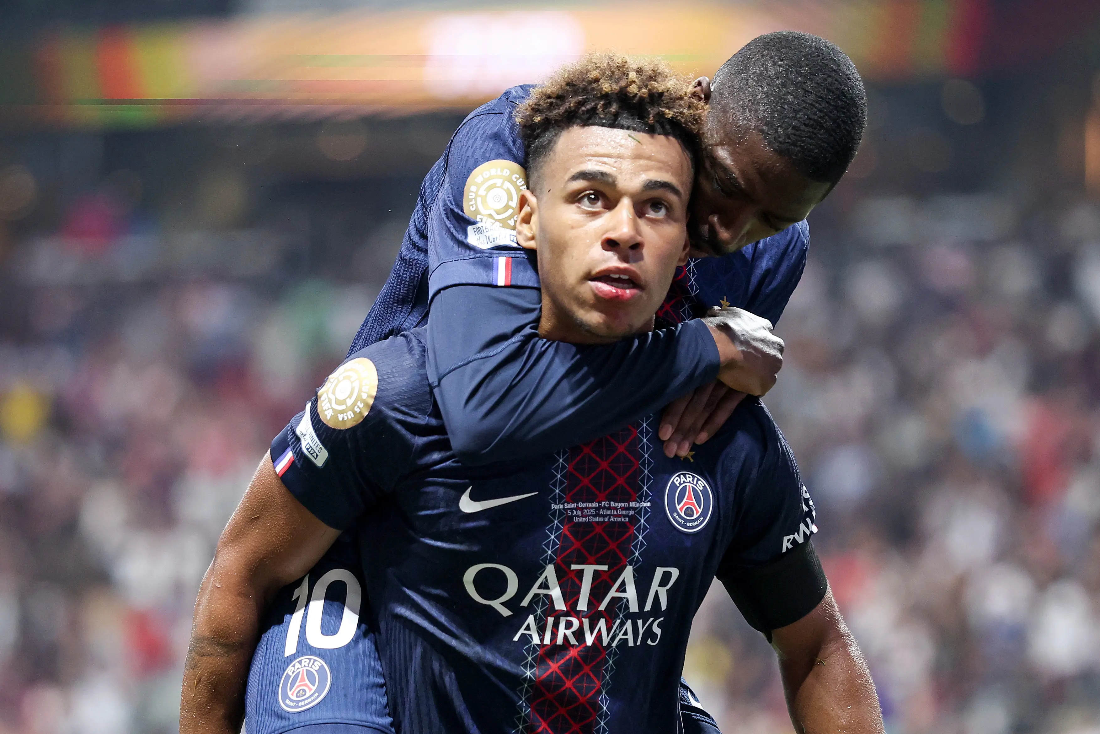 PSG's Ousmane Dembele and Desire Doue (Image: Steph Chambers - FIFA / Contributor via Getty)