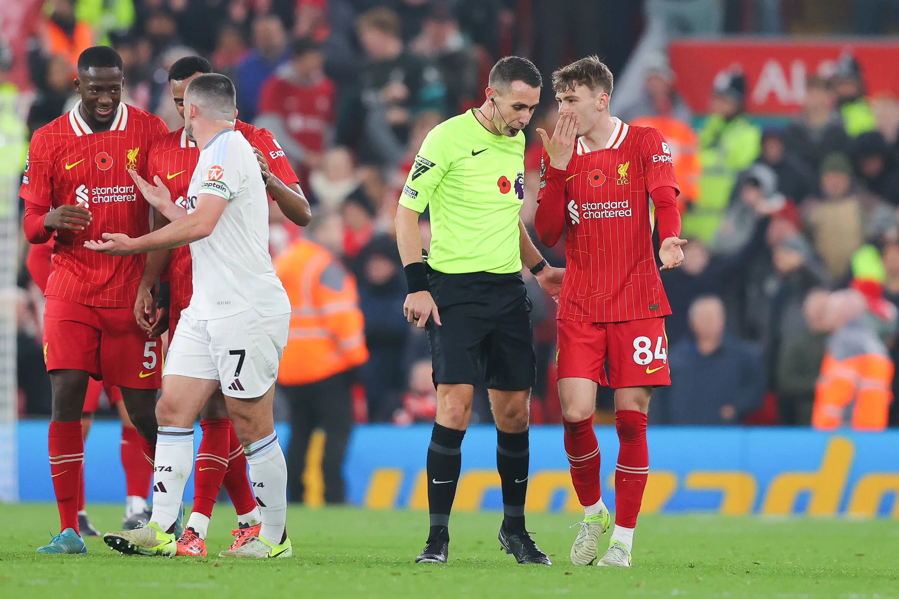 David Coote took charge of Liverpool vs Aston Villa this season. Image