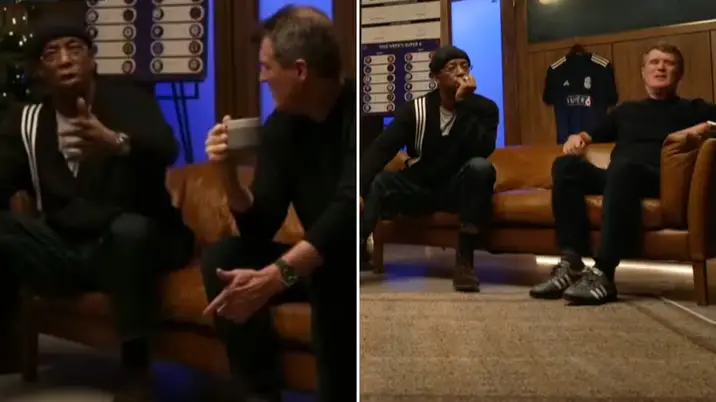 Roy Keane and Ian Wright clash during Arsenal's win over Man Utd and things got genuinely heated