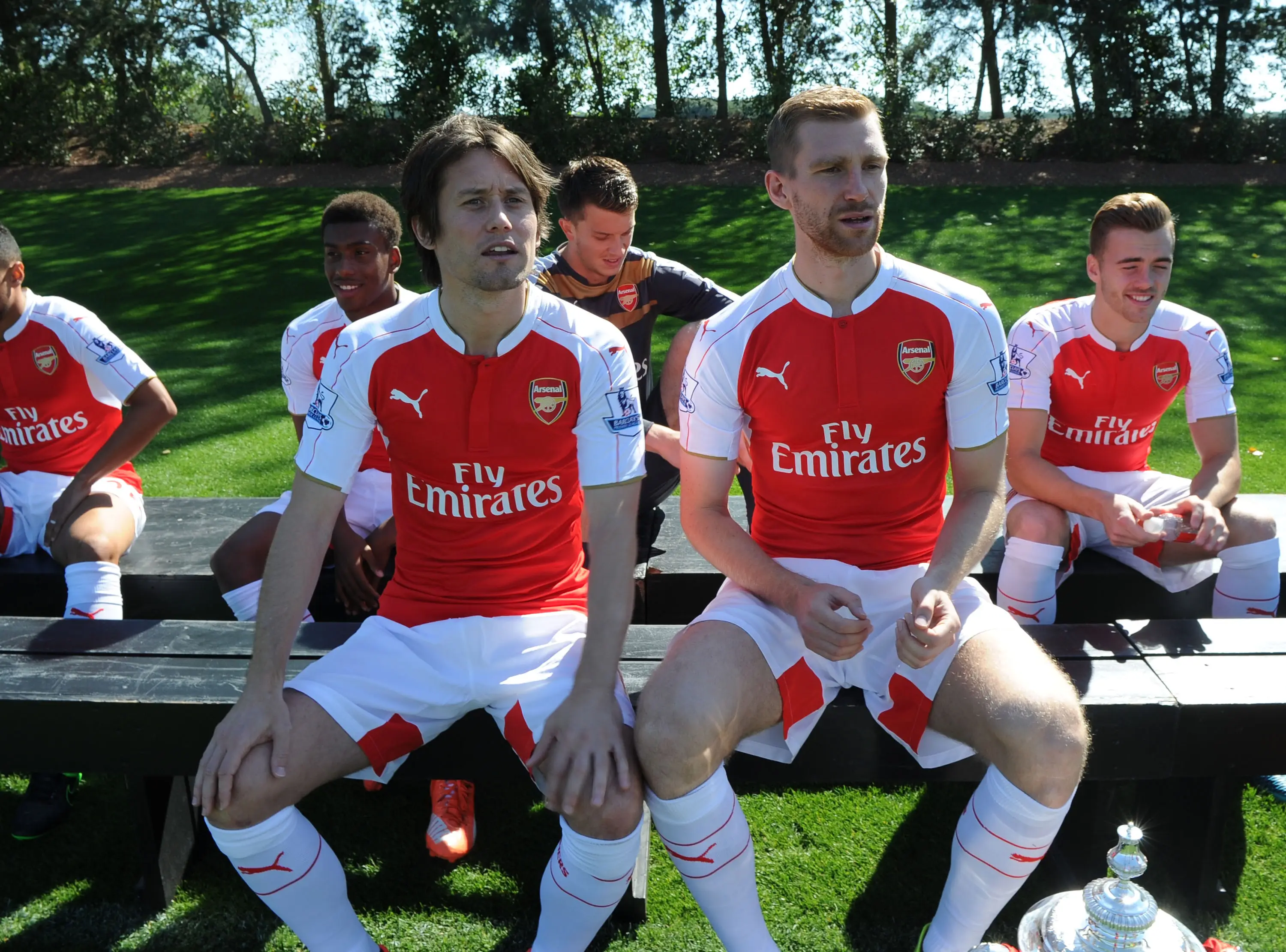 Tomas Rosický and Per Mertesacker- Getty