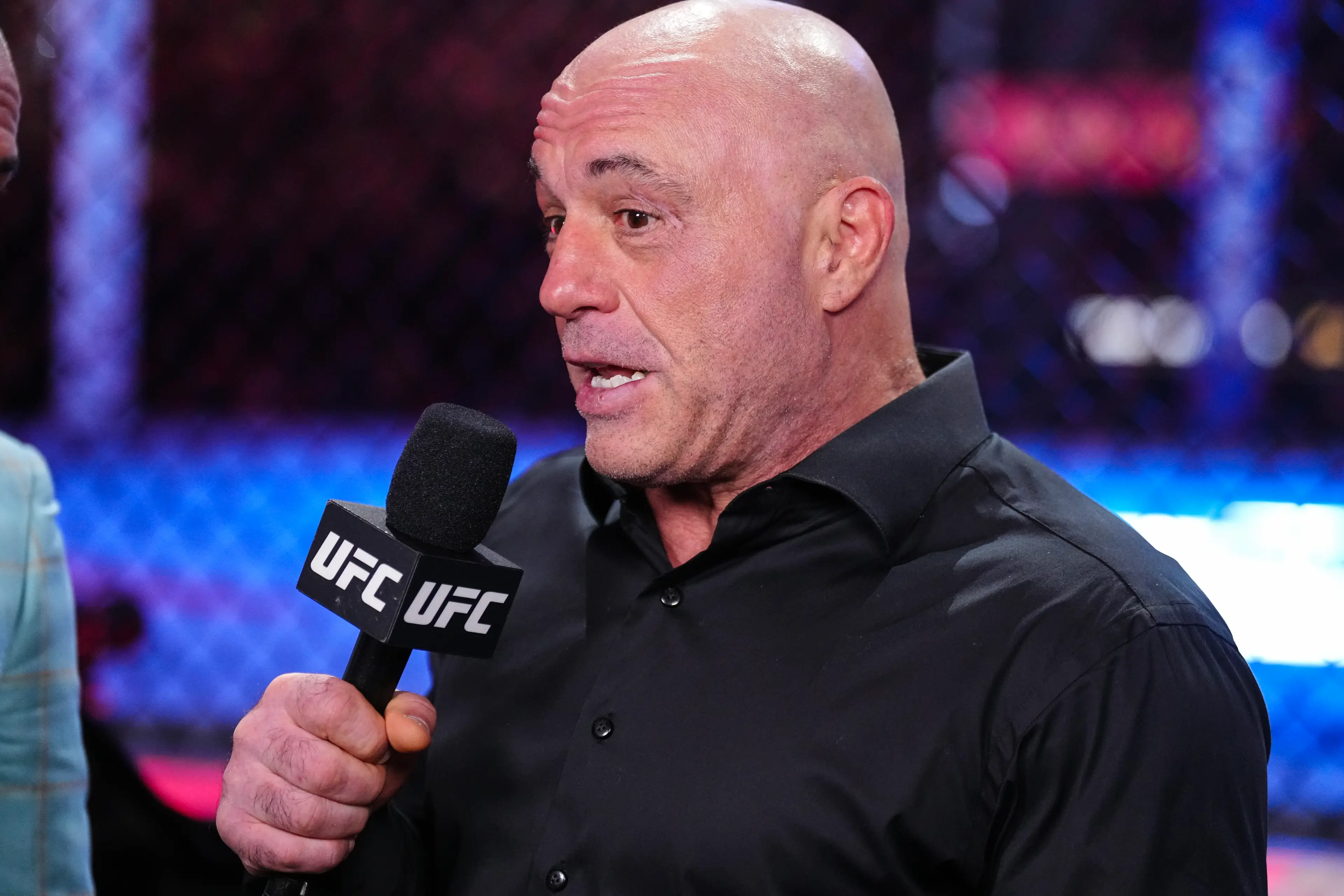 UFC commentator Joe Rogan is also a comedian but his latest routine failed to impress viewers. Image: Getty 