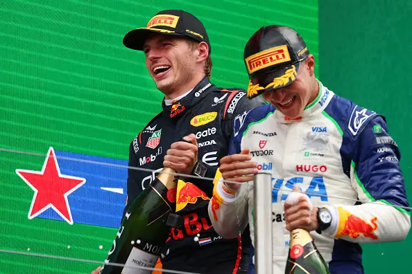 Max Verstappen and Isack Hadjar will drive for Red Bull next season (Image: Getty)