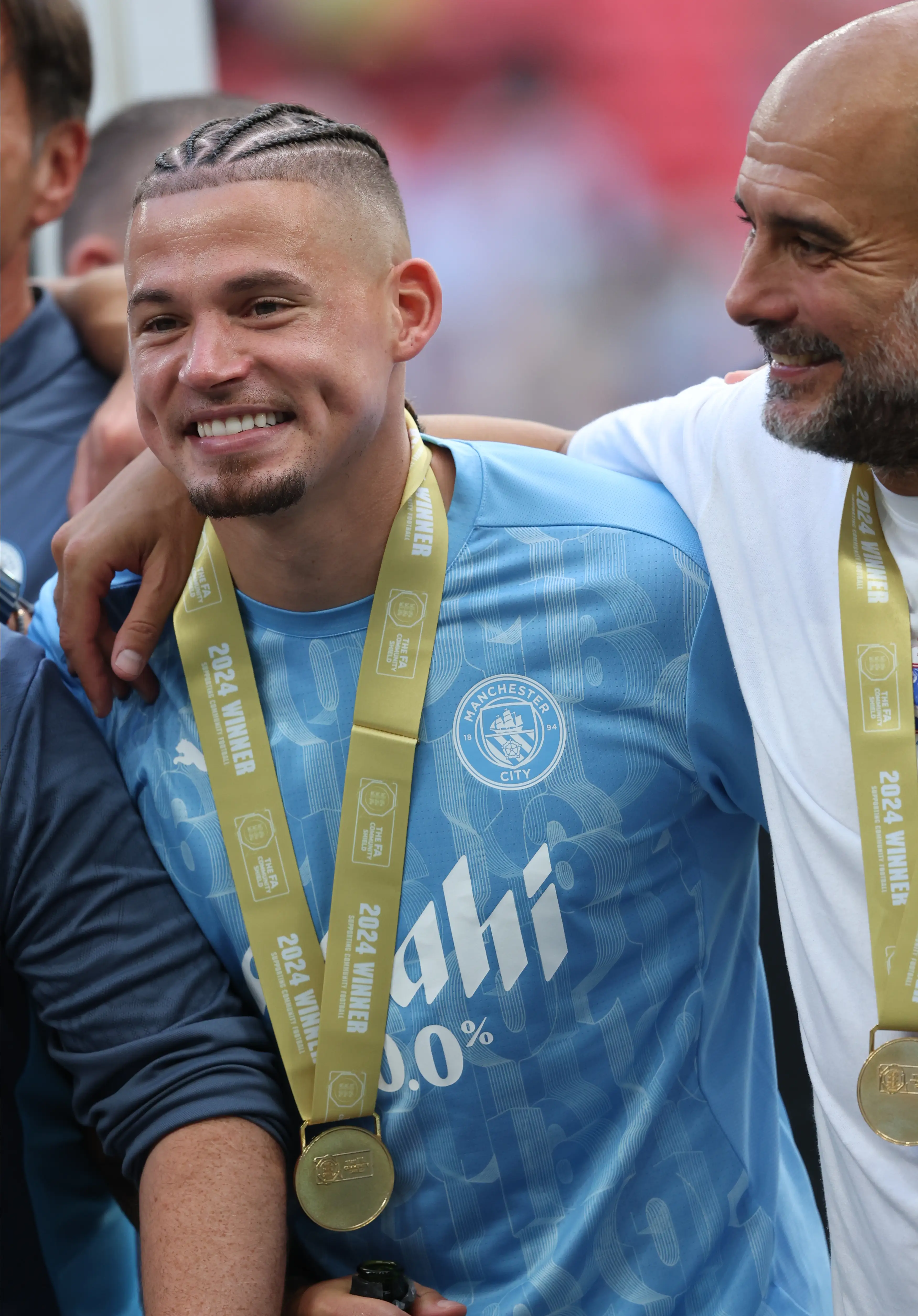 Pep Guardiola has regularly praised Phillips despite his lack of minutes. Image: Getty