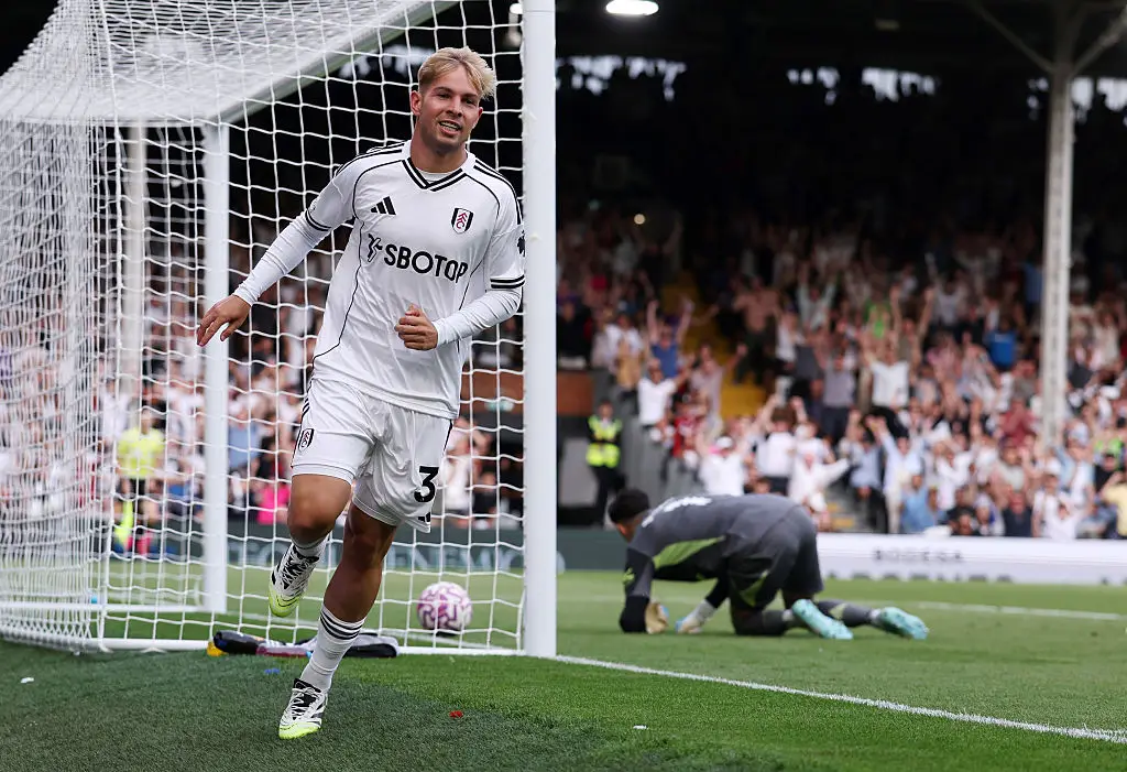 Emile Smith-Rowe's goal for Fulham secured a 1-1 draw with Manchester United. (Image: Catherine Ivill - AMA/Getty Images)
