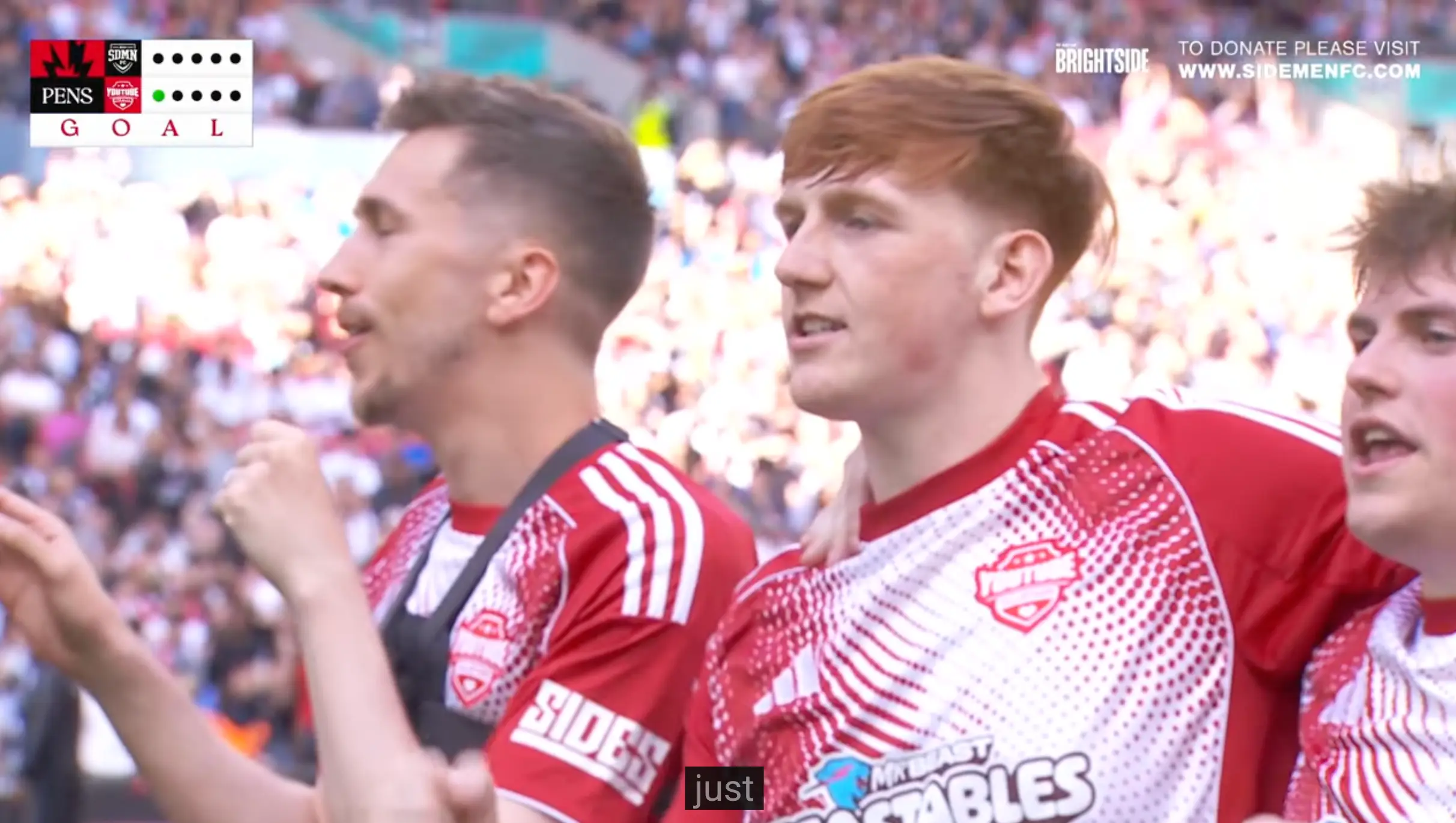 Angry Ginge during the shootout. (