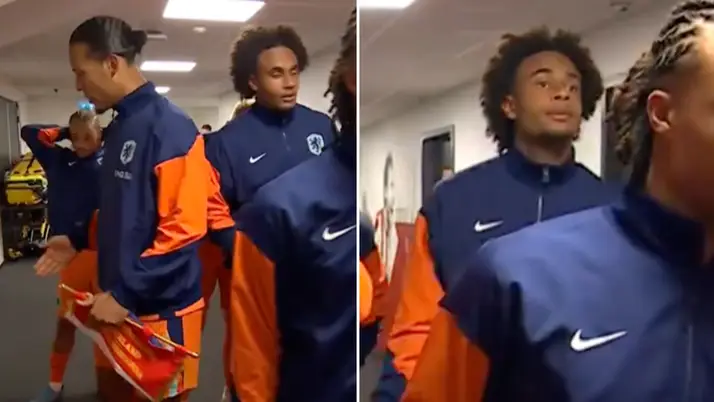 Fans noticed what happened between Virgil van Dijk and Joshua Zirkzee in the tunnel before Netherlands' clash with Bosnia