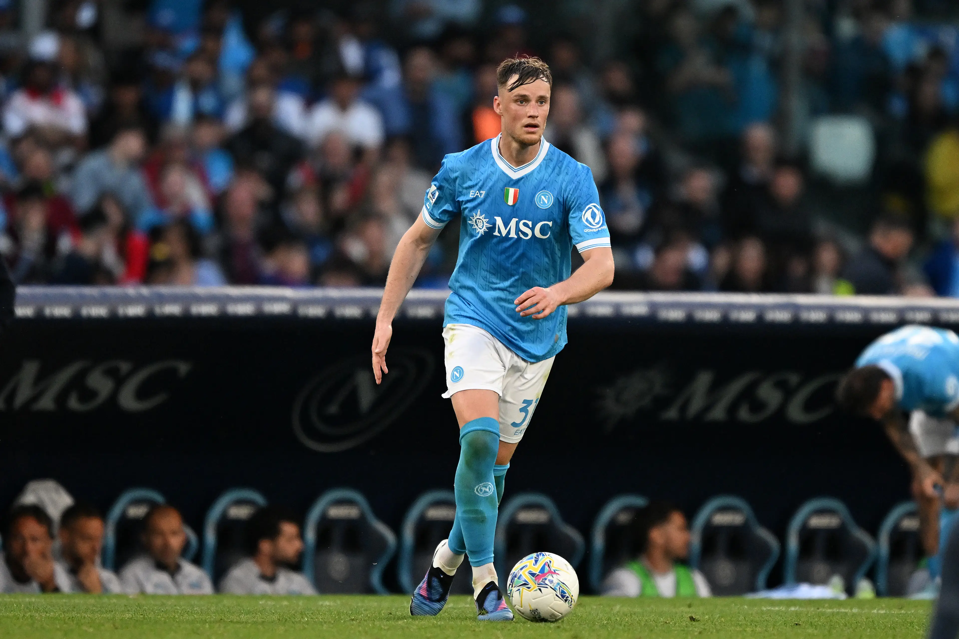 Sam Beukema of SSC Napoli during the Serie A match between SSC Napoli and SS Lazio (Getty Images)
