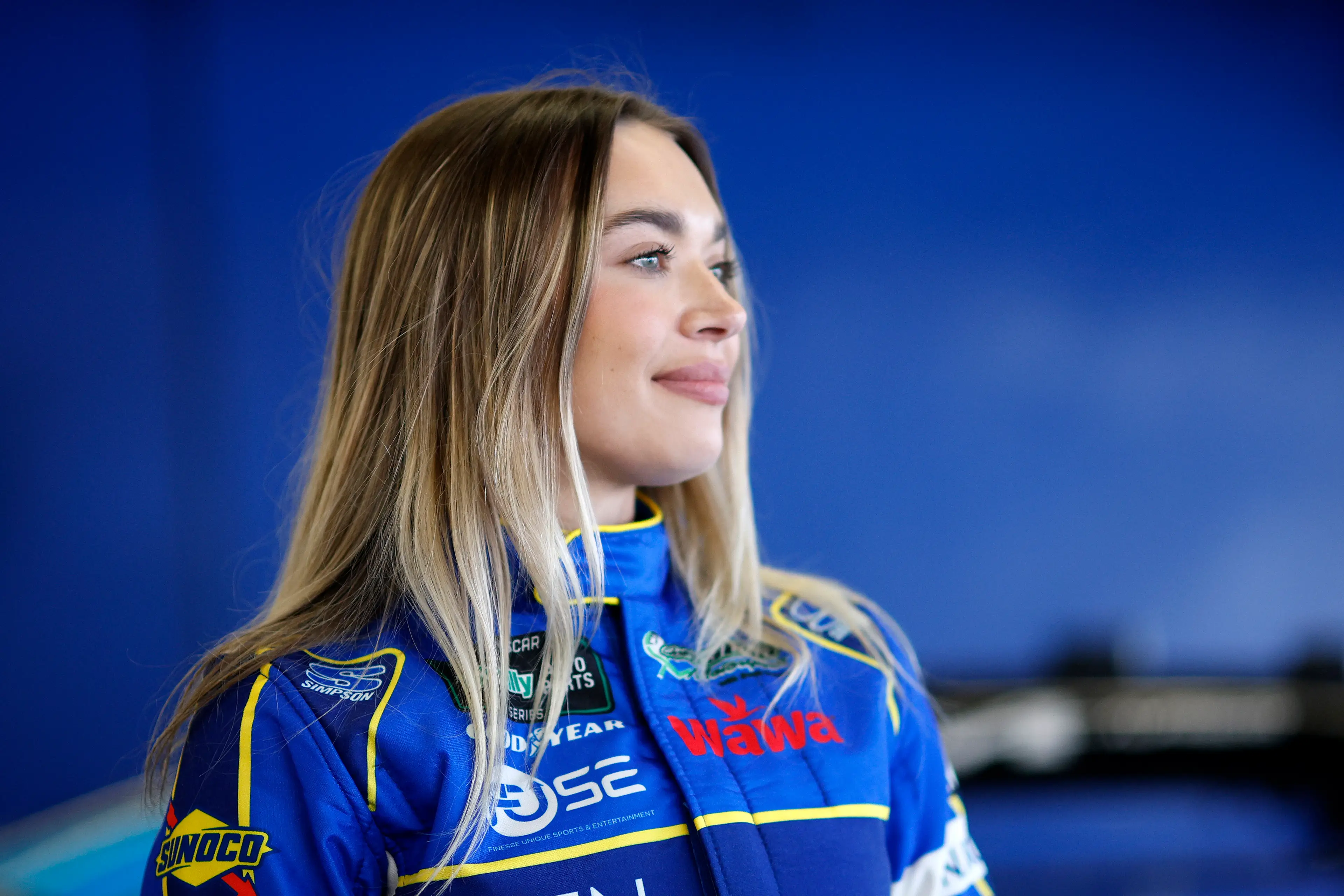 Natalie Decker during practice for the NASCAR O'Reilly Auto Parts Series United Rentals 300 at Daytona International Speedway. Image: Getty