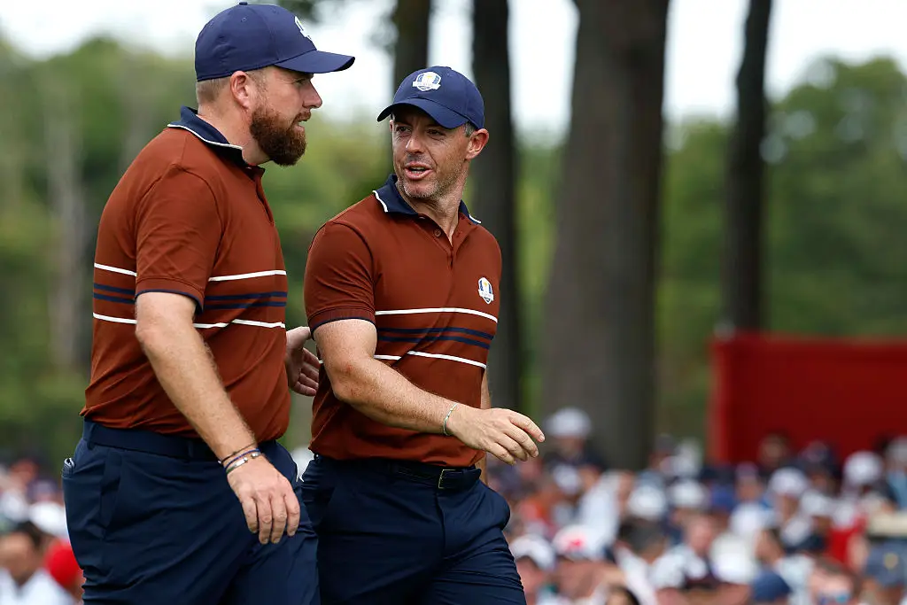 Shane Lowry and Rory McIlroy at the Ryder Cup (Credit:Getty)