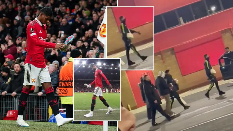 Marcus Rashford appears to be limping after Barcelona win, Man United fans are worried
