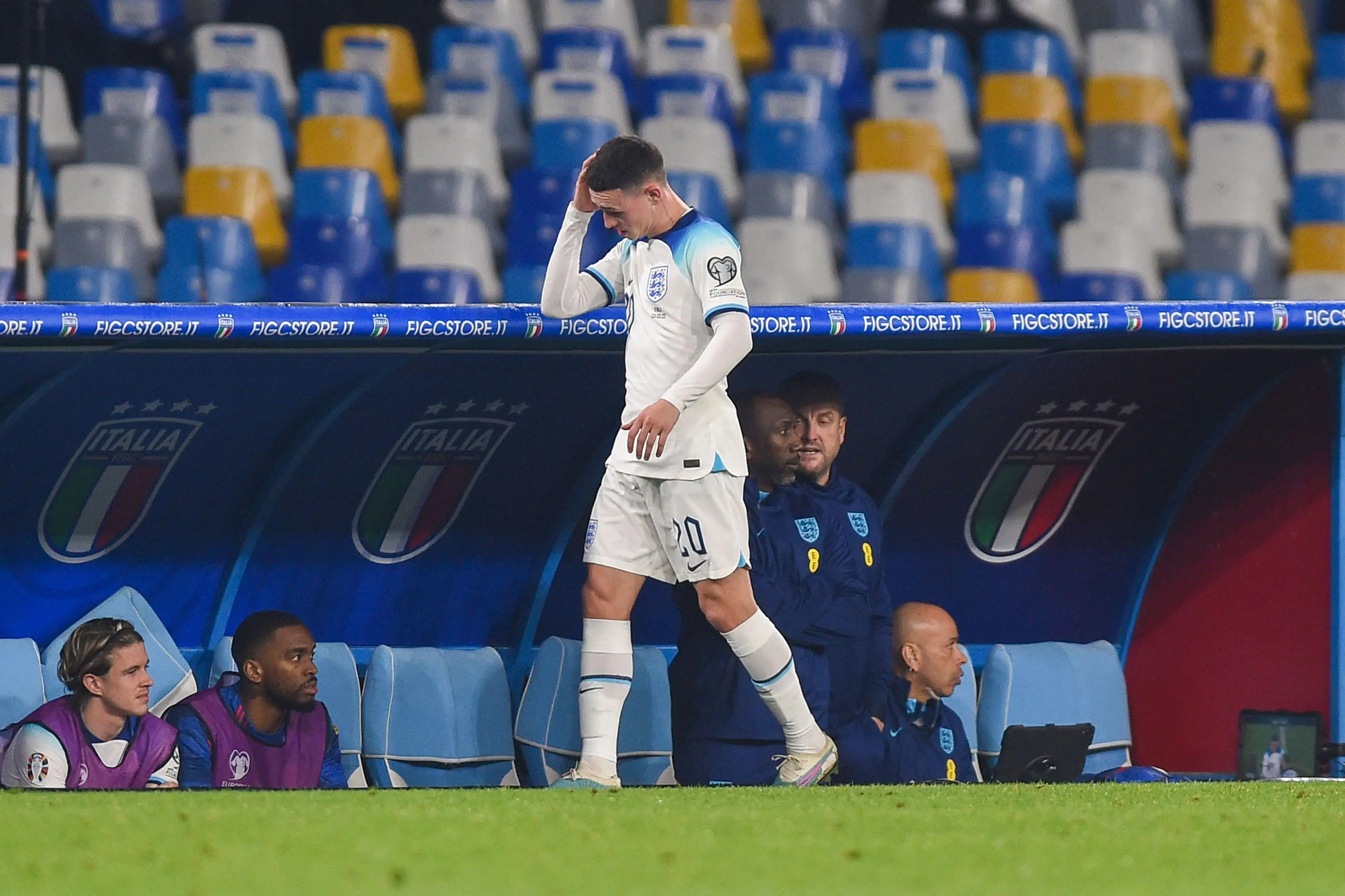 Foden didn't get much game time for England. Image: Alamy