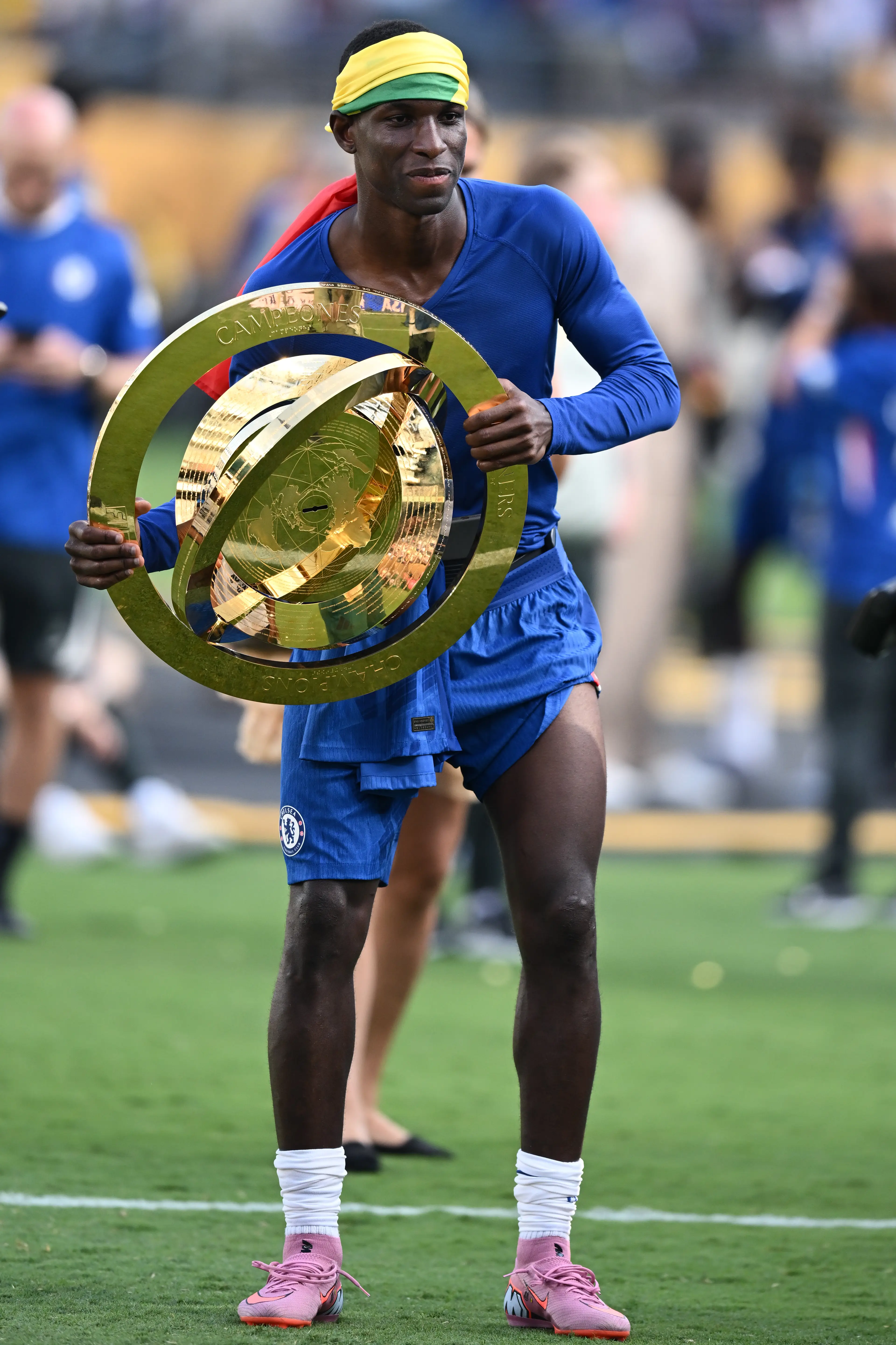 Chelsea star Nicolas Jackson is available for transfer. Image: Getty