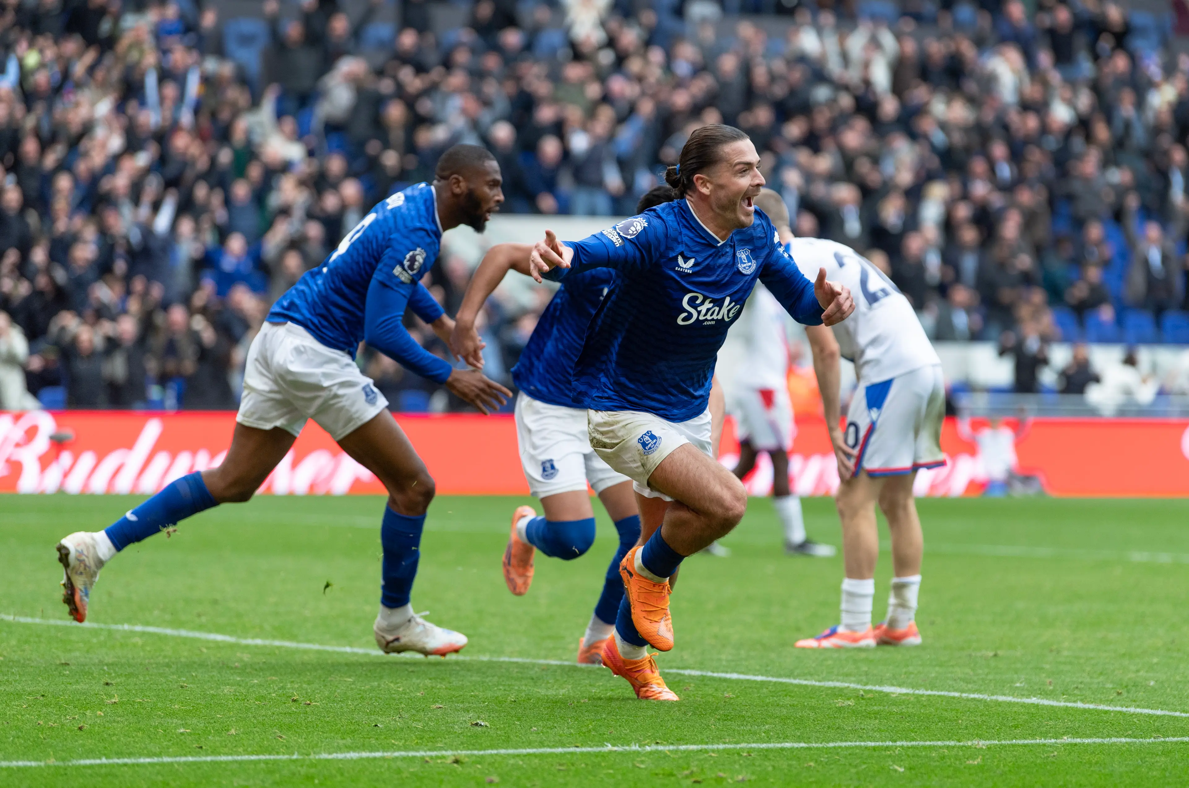 Jack Grealish scored the winner for Everton against Crystal Palace. (Image: Getty)