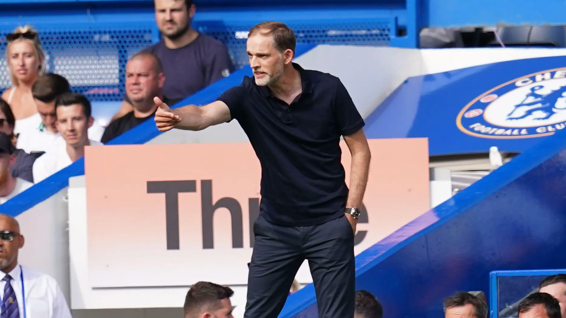 Thomas Tuchel on the touchline against Tottenham. (Alamy)