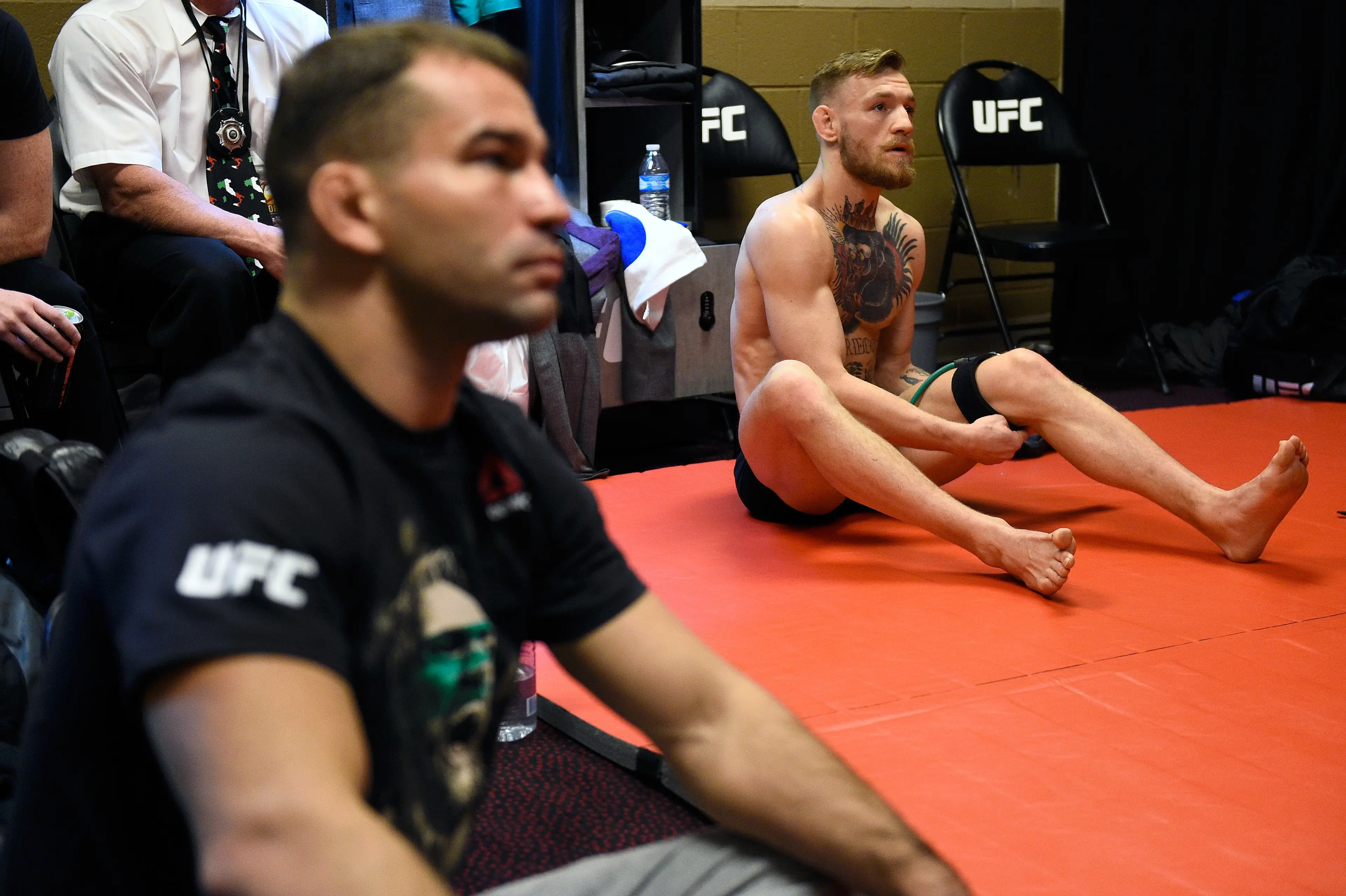 Artem Lobov was in the corner of many of Conor McGregor's biggest fights of his career, including his showdown against Jose Aldo. Image: Getty 