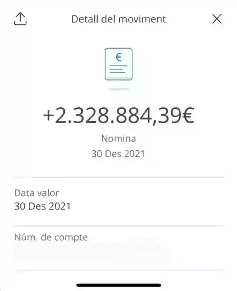 Pique posted his payslip online. Image credit: X/GerardPique