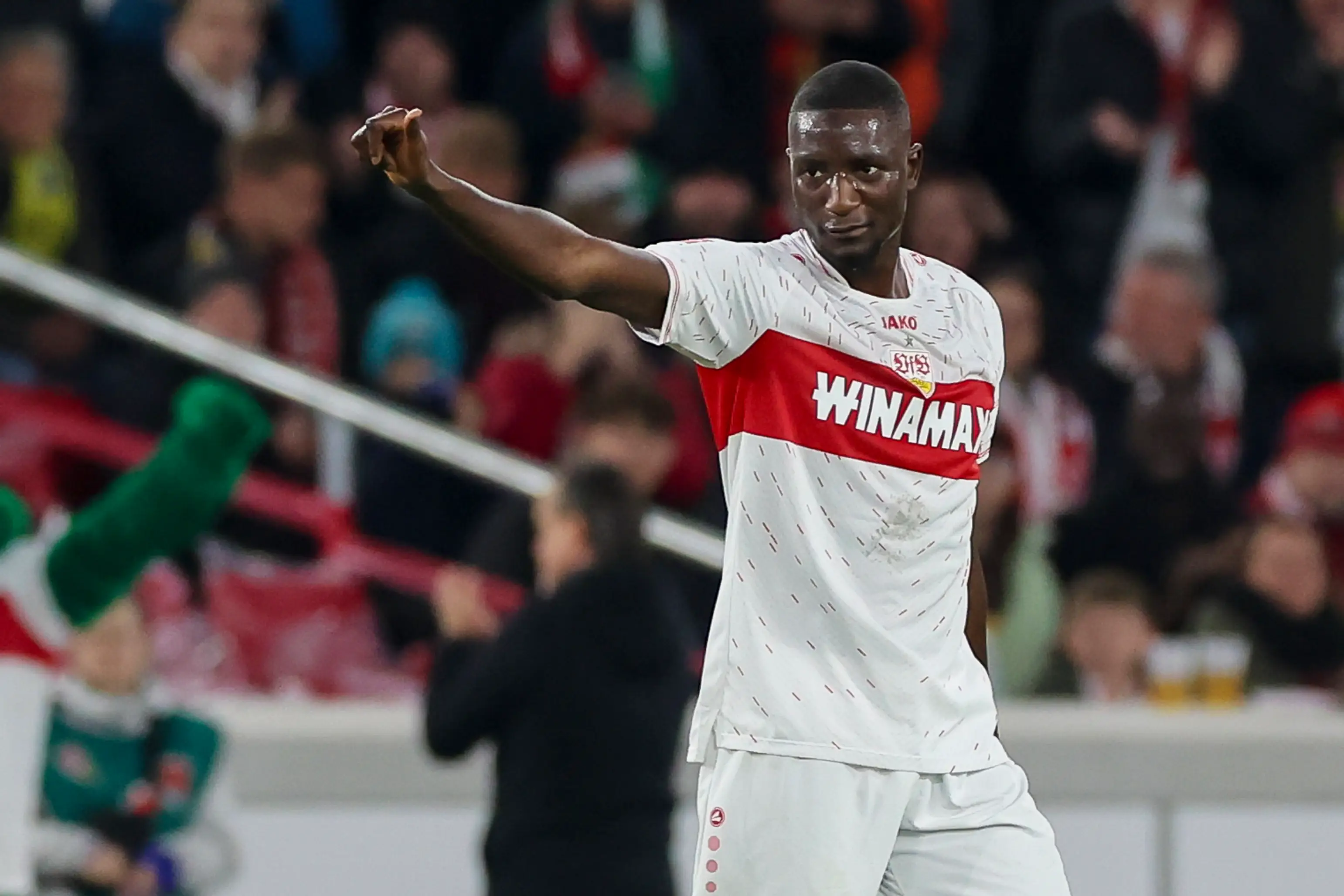 Stuttgart striker Serhou Guirassy. (