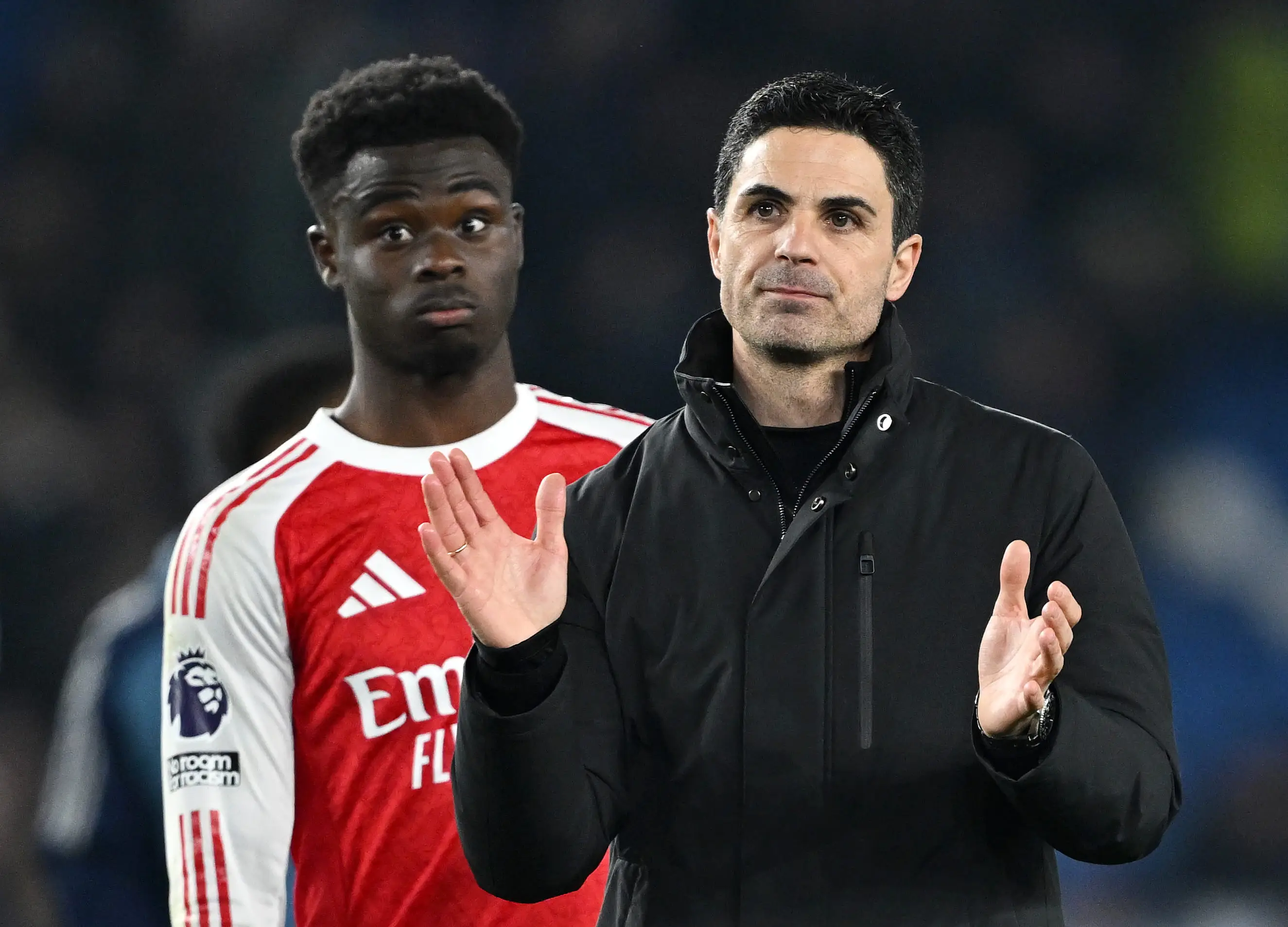 Mikel Arteta celebrates Arsenal's 1-0 win over Brighton (Image: Getty)