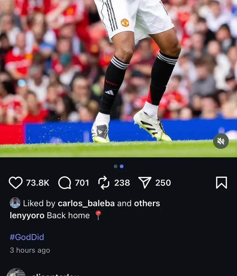 Baleba liked Yoro's IG post / Image via @ZAYN_Z7 on X