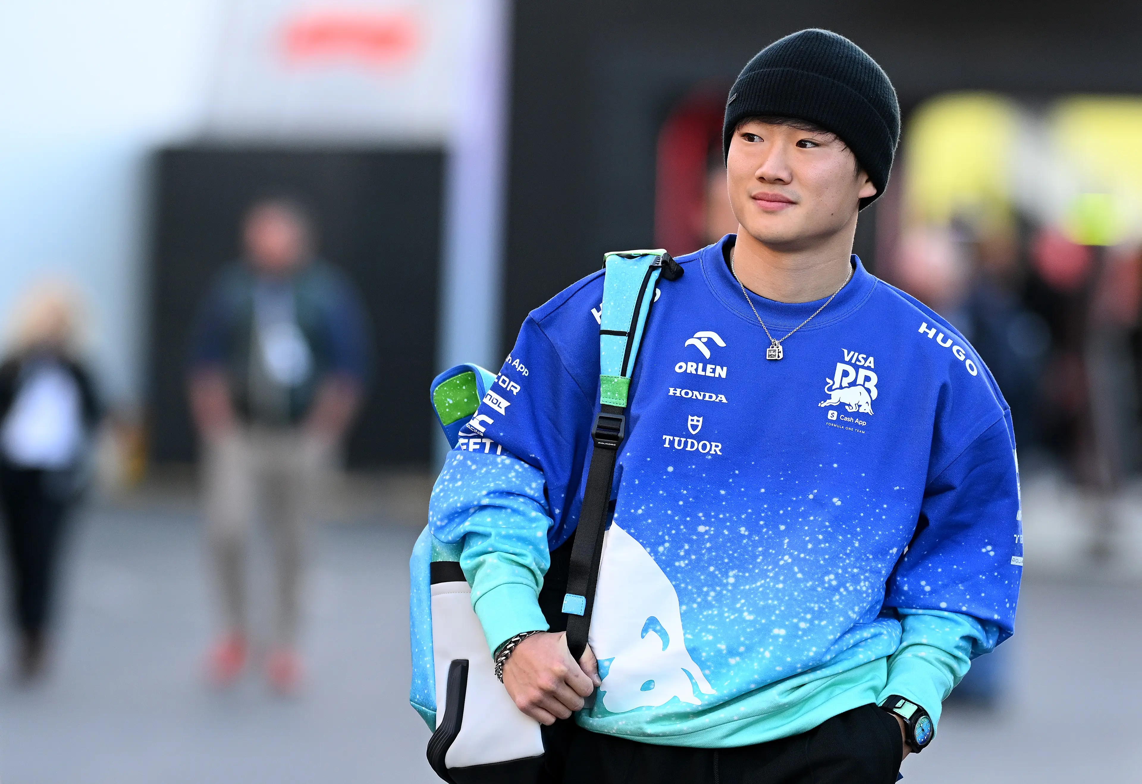 Yuki Tsunoda was nearly refused entry into the USA ahead of the Las Vegas Grand Prix. Image