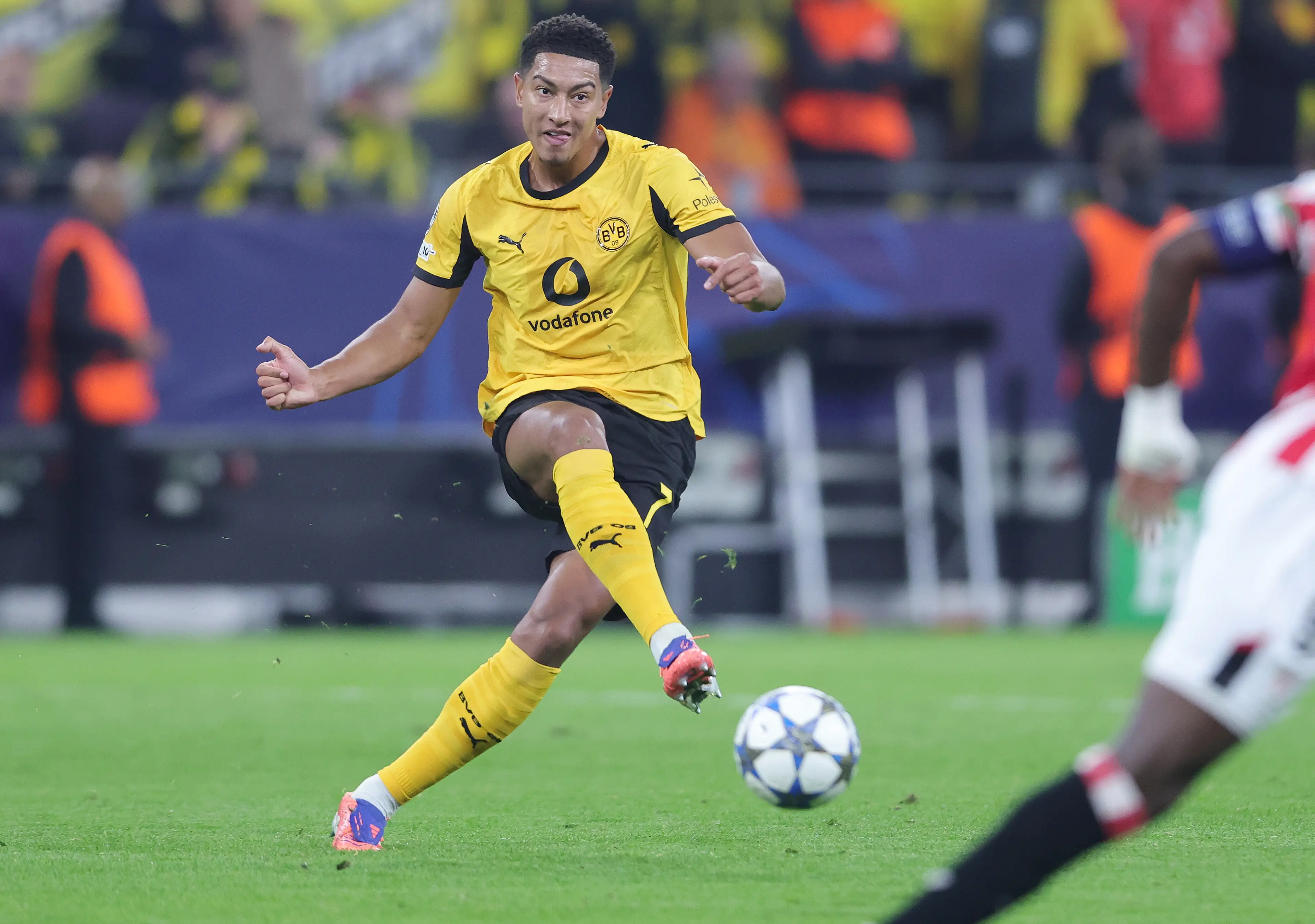 Jobe Bellingham in action for Borussia Dortmund. Image: Getty 