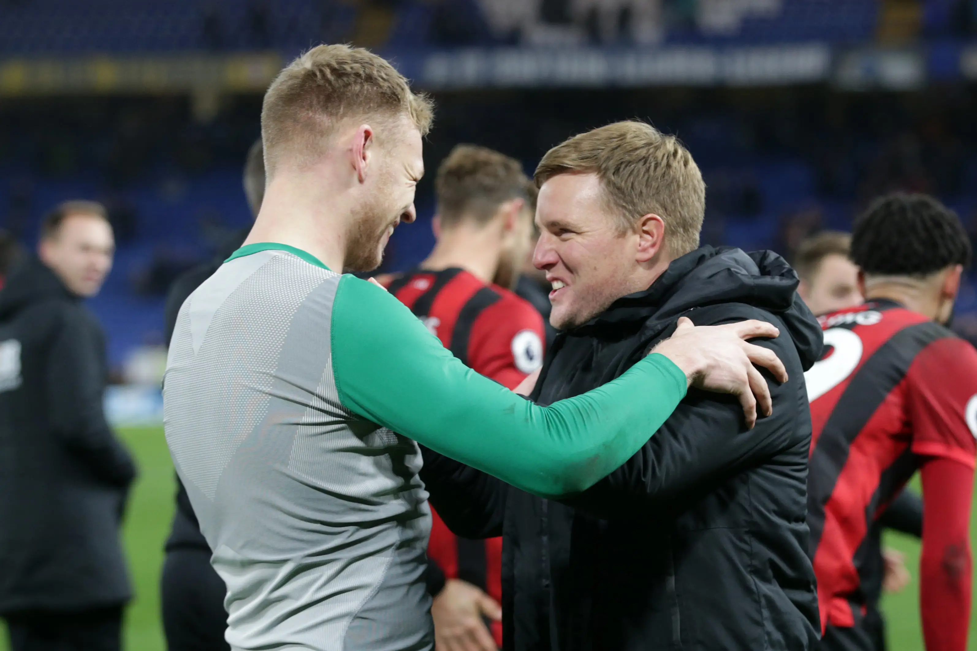Aaron Ramsdale could link up with former manager Eddie Howe at Newcastle. (Image: Robin Jones - AFC Bournemouth / Contributor via Getty)