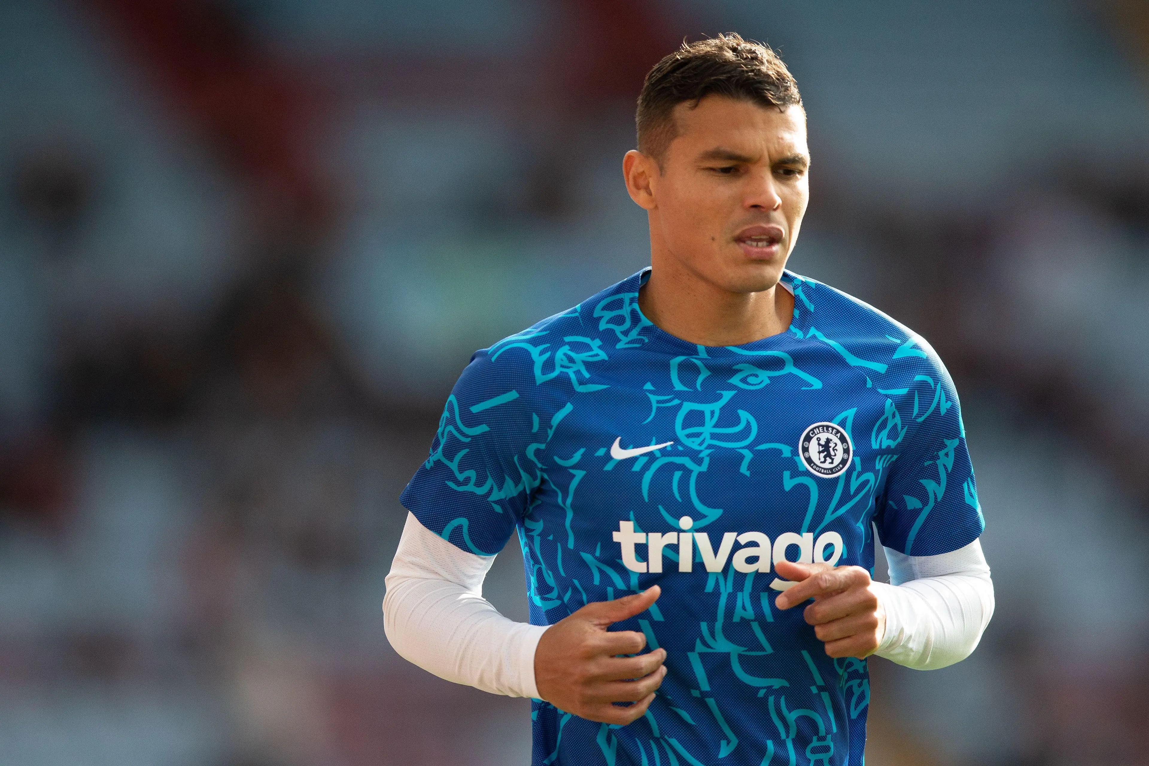 Thiago Silva during the Premier League match Aston Villa vs Chelsea at Villa Park, (Alamy)
