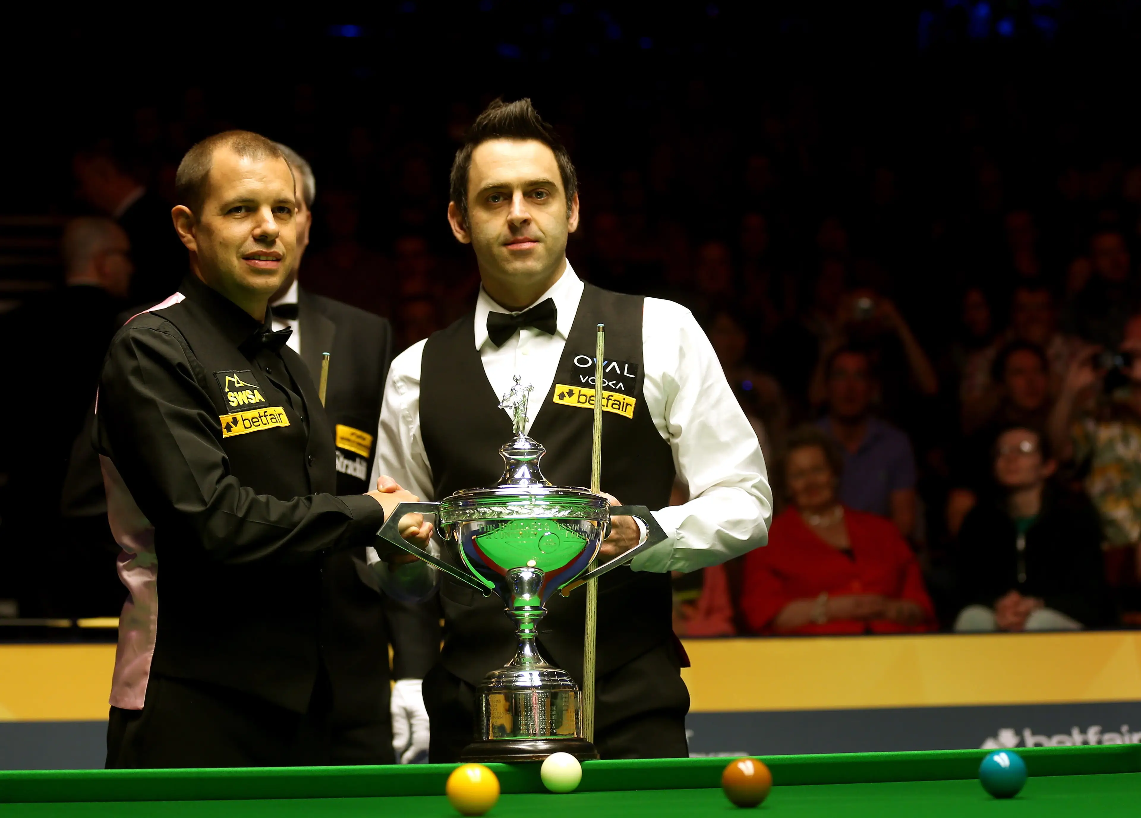 Hawkins faced Ronnie O'Sullivan in the 2013 World Snooker Championship final (Image: Getty)