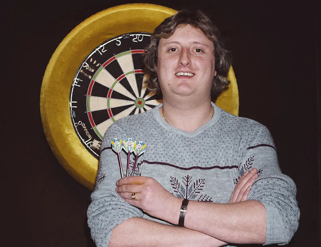 Eric Bristow pictured at the PDC World Championship in 1999 (Image: Getty)