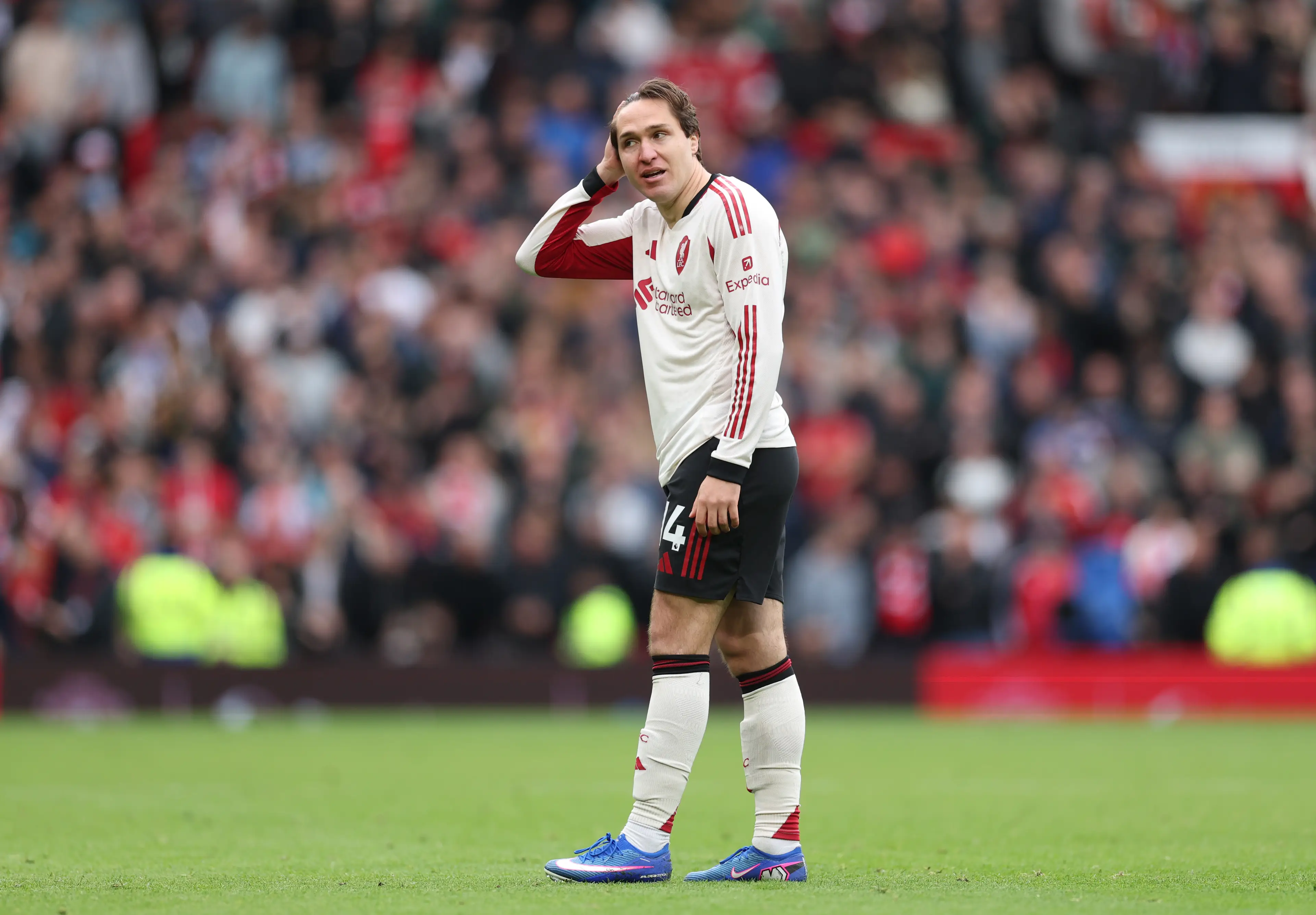 Chiesa has made just one Premier League start this season. Image: Getty