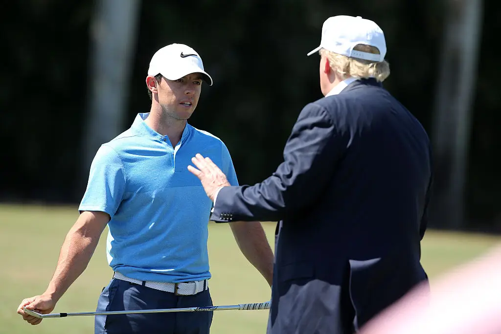 McIlroy has met and even played with Trump in the past. (Image: Mike Ehrmann/Getty Images)